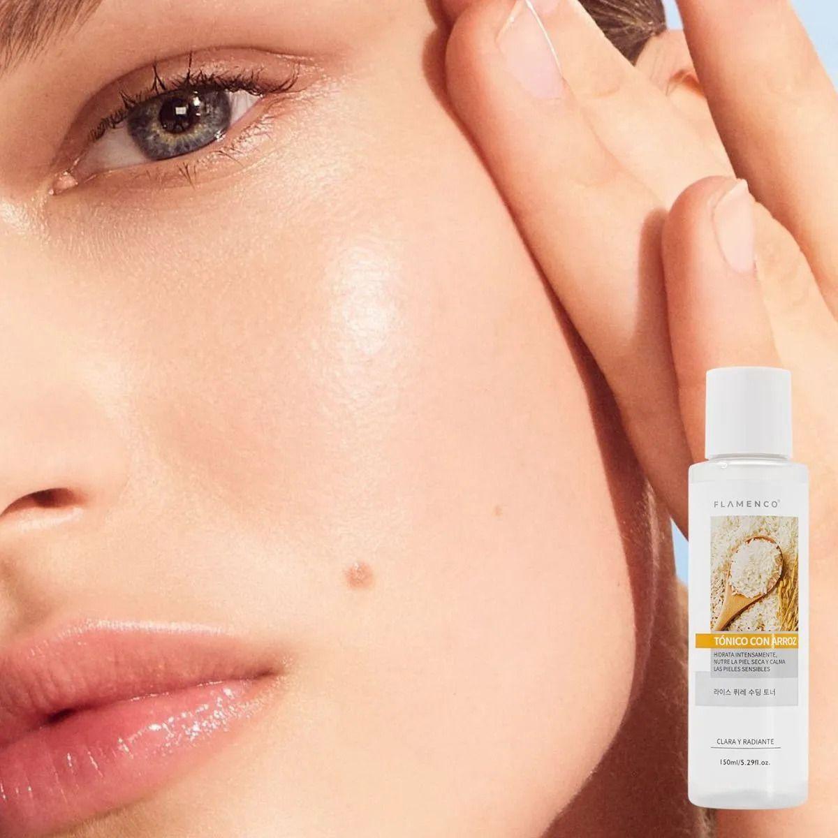 SET 2 TONICOS FACIAL DE ARROZ ILUMINADOR HIDRATA LAU-8