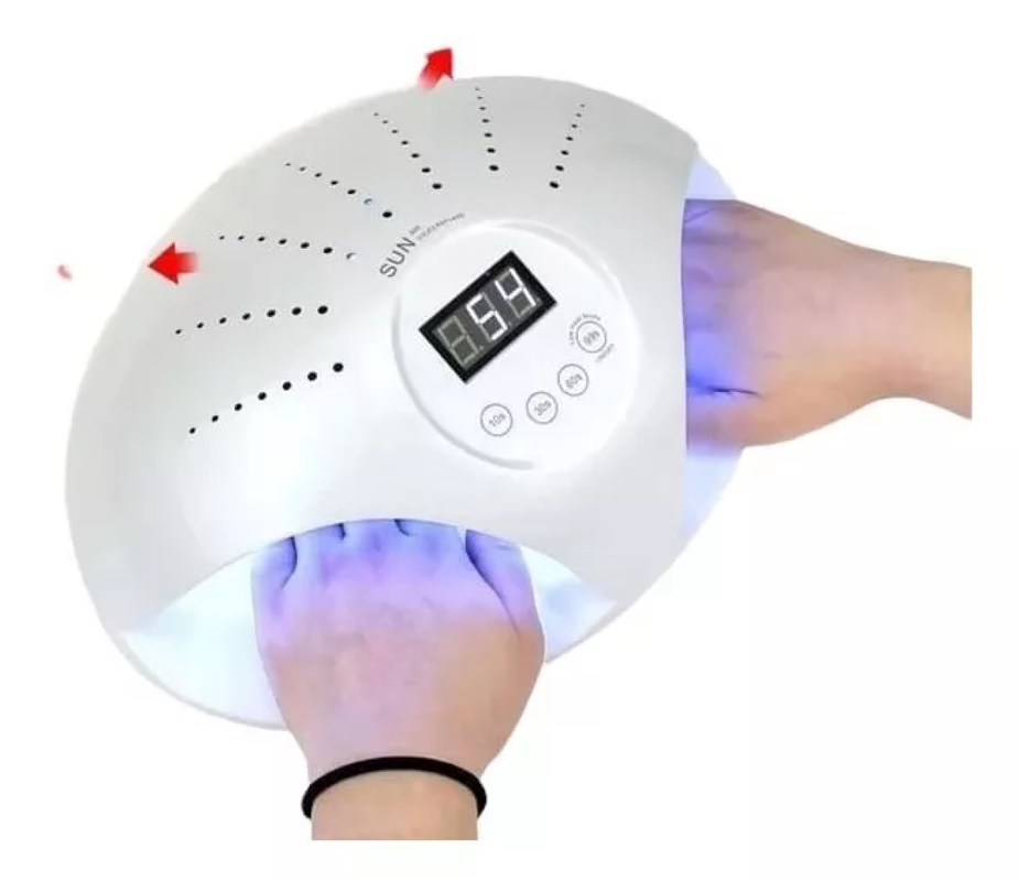 Lampara Uv LED Secado Doble Manicura Gel 48W Lau-3