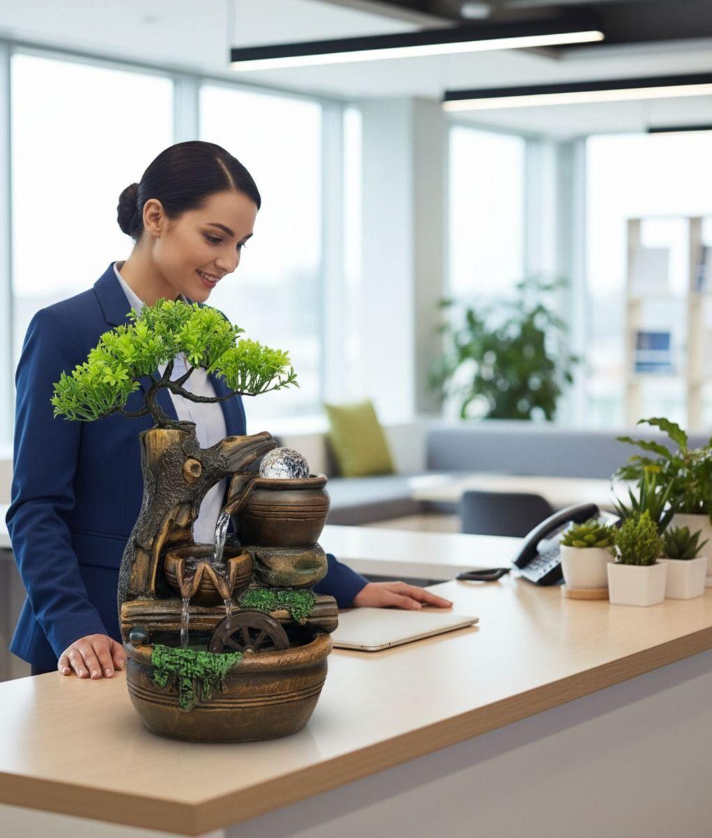 Fuente Agua Cascada Decorativo Adorno Mesa Hogar Jhn-4