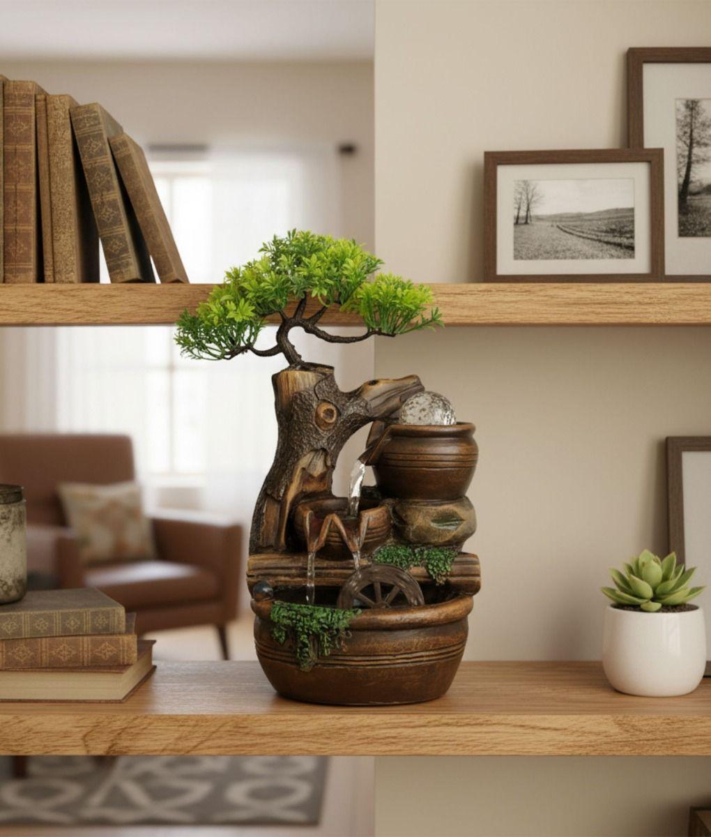 Fuente Agua Cascada Decorativo Adorno Mesa Hogar Jhn-7