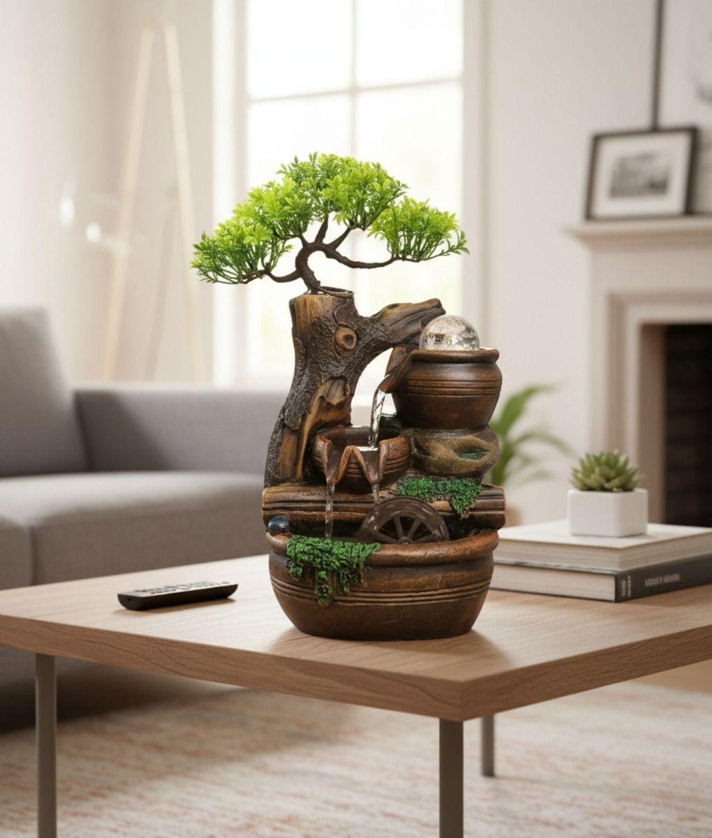 Fuente Agua Cascada Decorativo Adorno Mesa Hogar Jhn-8