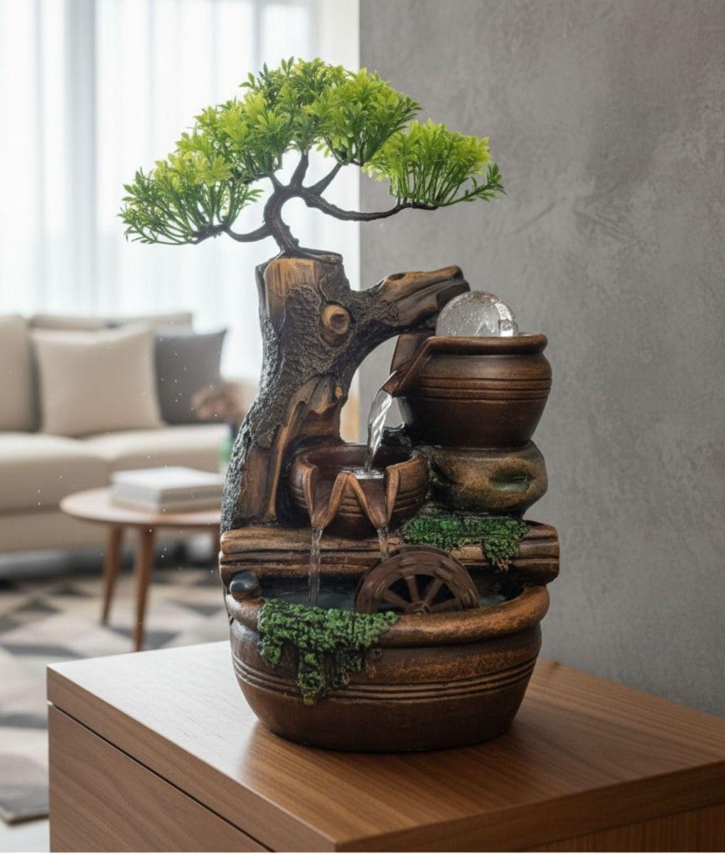 Fuente Agua Cascada Decorativo Adorno Mesa Hogar Jhn-9