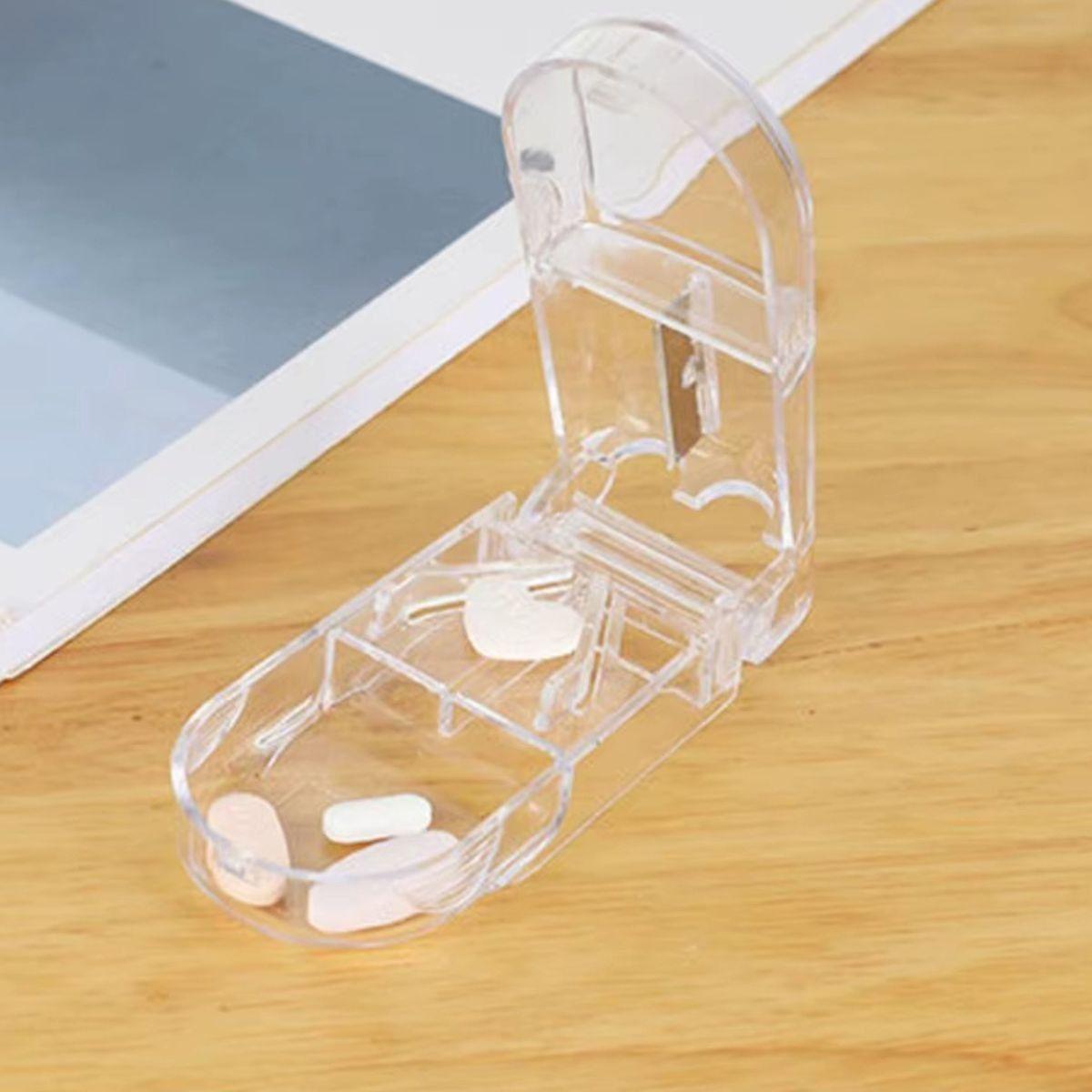 SET 10 PASTILLERO CORTADOR PASTILLA COMPACTO PORTATIL LAU-3