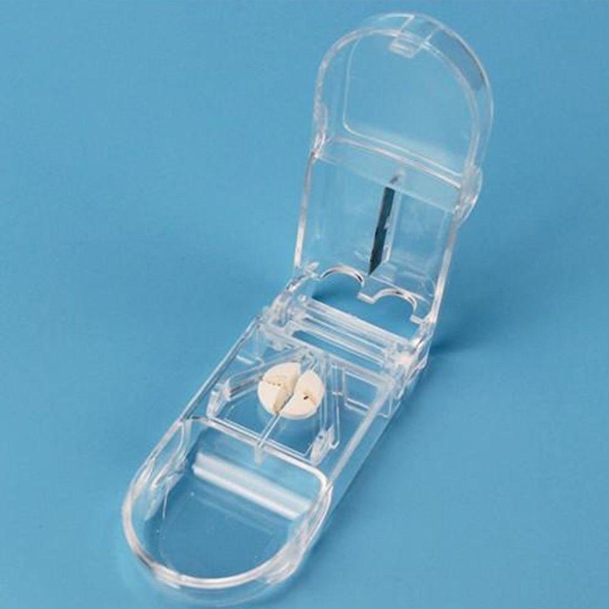 SET 10 PASTILLERO CORTADOR PASTILLA COMPACTO PORTATIL LAU-6