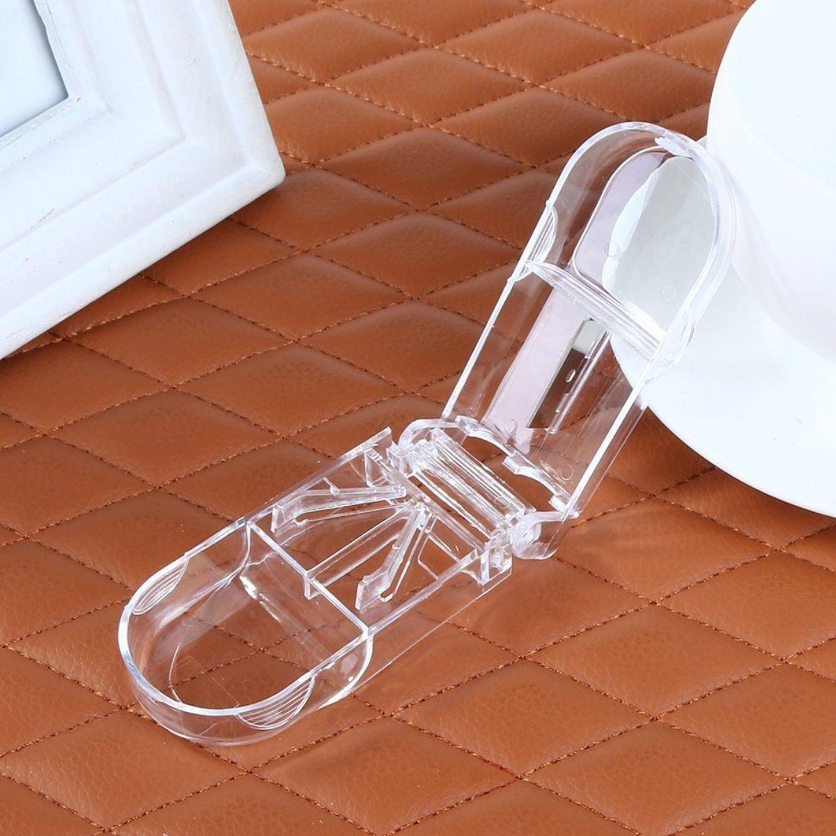 SET 10 PASTILLERO CORTADOR PASTILLA COMPACTO PORTATIL LAU-7