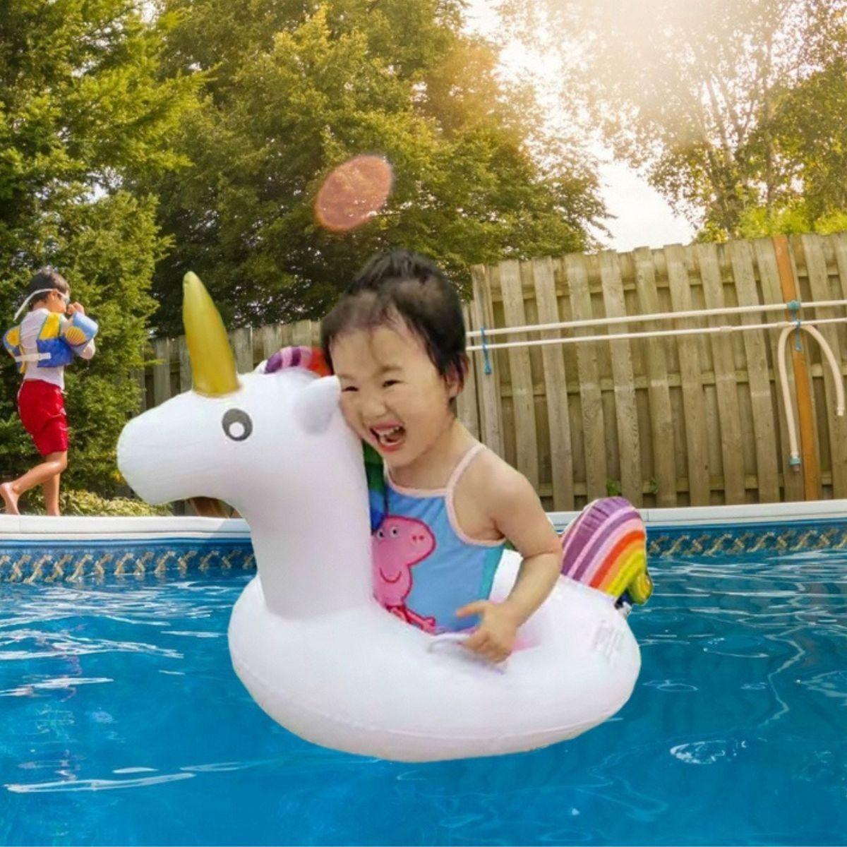 SET 3 INFLABLE FLOTADOR FORMA DE UNICORNIO PISCINA LAU-3