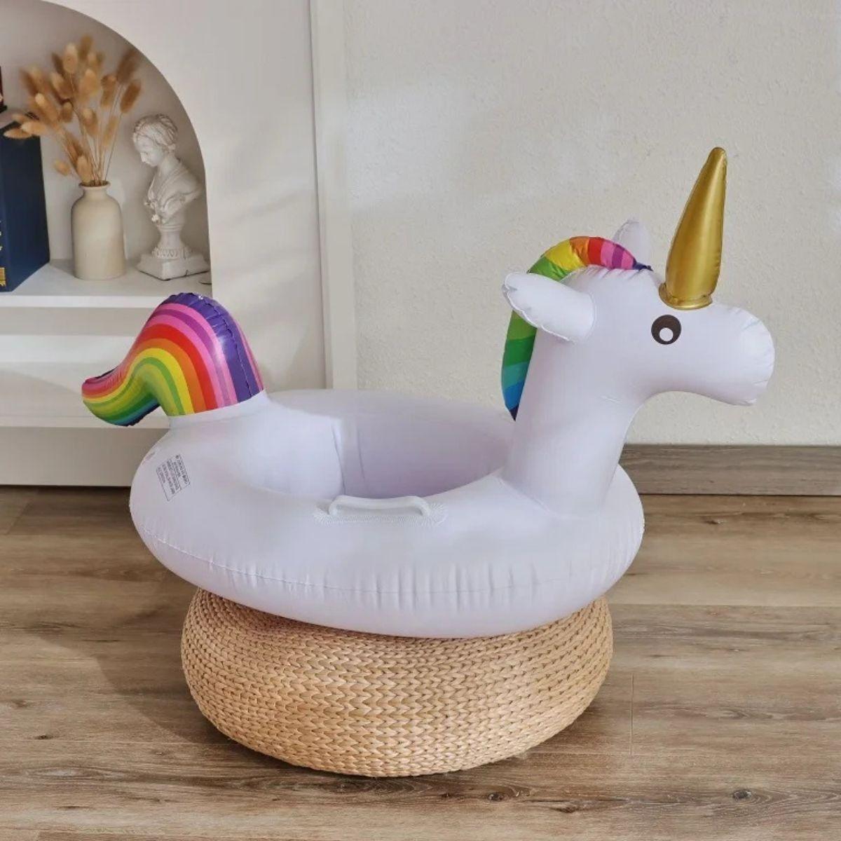 SET 3 INFLABLE FLOTADOR FORMA DE UNICORNIO PISCINA LAU-6
