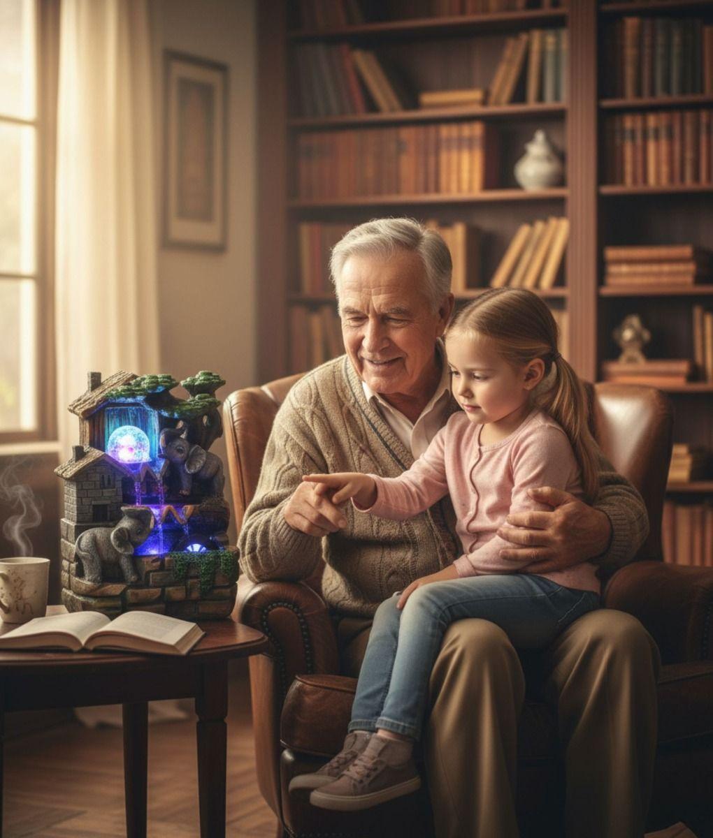 Fuente Agua Decorativa Adorno Mesa Relajante Hogar Jhn-2