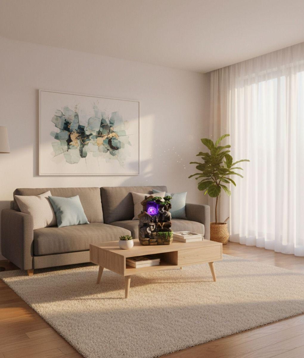 Fuente Agua Decorativa Adorno Mesa Relajante Hogar Jhn-6