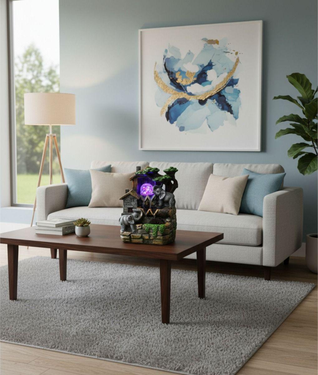 Fuente Agua Decorativa Adorno Mesa Relajante Hogar Jhn-7