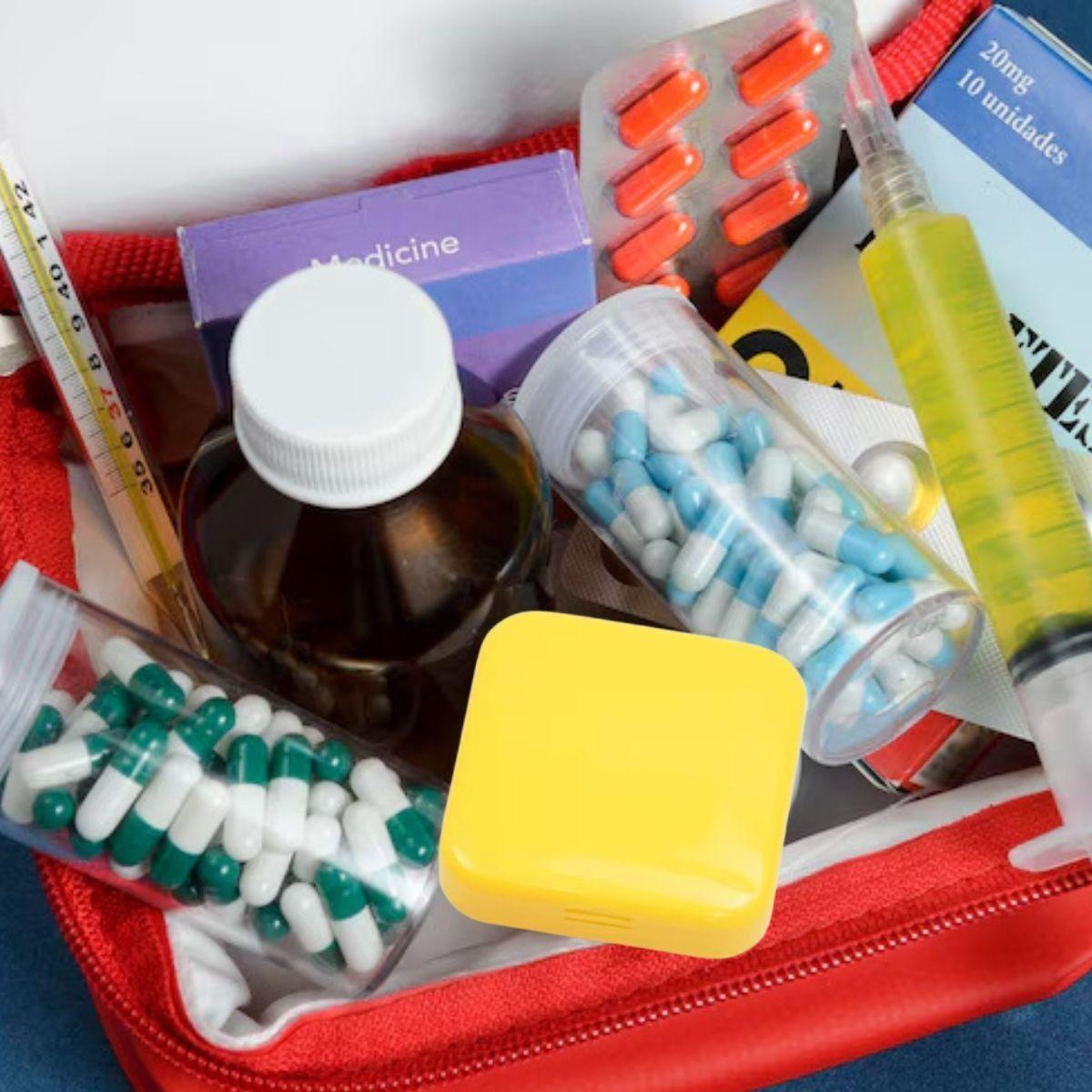 SET 6 PASTILLERO ORGANIZADOR COMPARTIMIENTO PORTATIL LAU-3