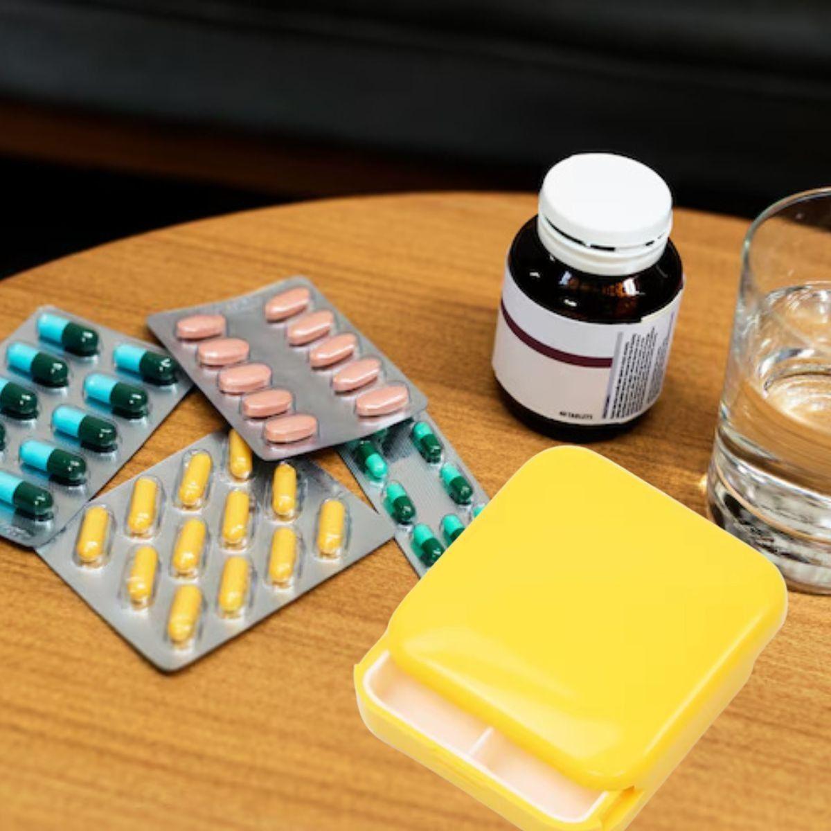 SET 6 PASTILLERO ORGANIZADOR COMPARTIMIENTO PORTATIL LAU-6