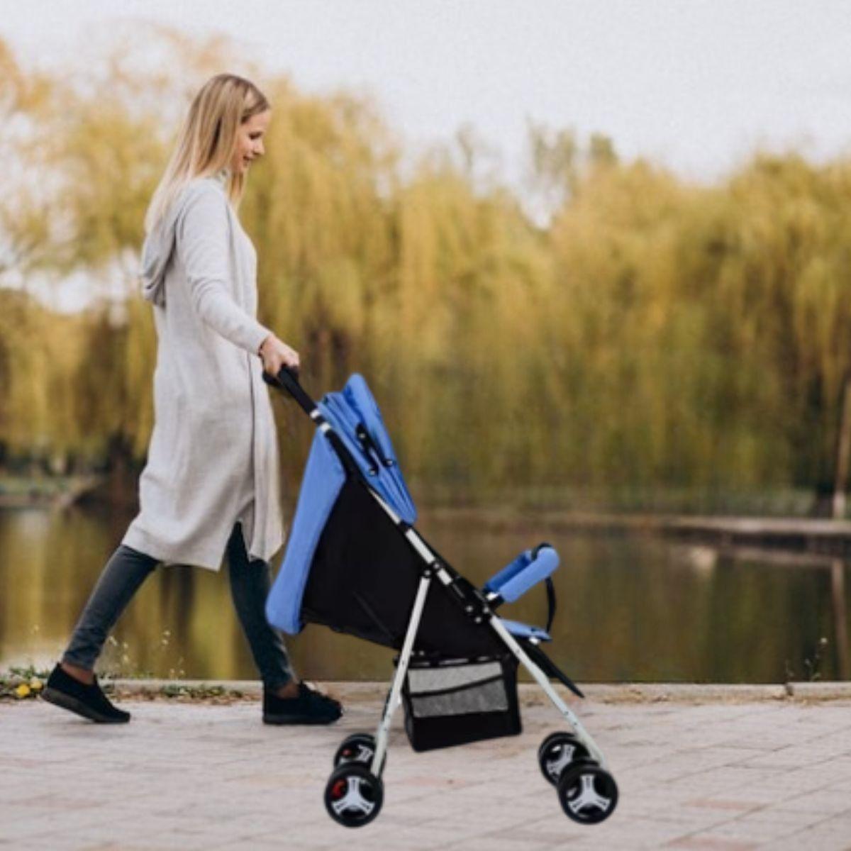 CARRITO COCHE DE PASEO PLEGABLE RECLINABLE COMPACTO BEBE LAU-4