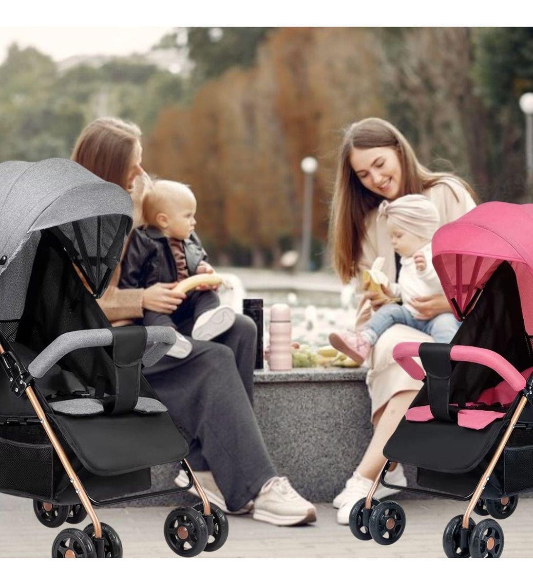 CARRITO COCHE DE PASEO PLEGABLE RECLINABLE COMPACTO BEBE LAU-7