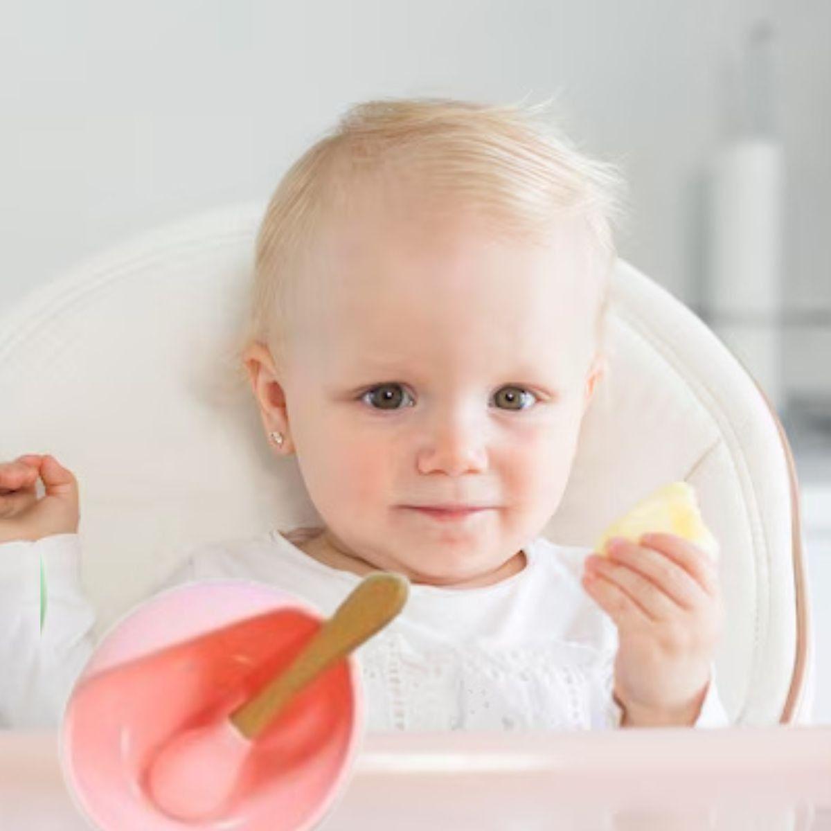 2 SET DE ALIMENTACION CUENCO+CUCHARA PLASTICO BEBE LAU-8