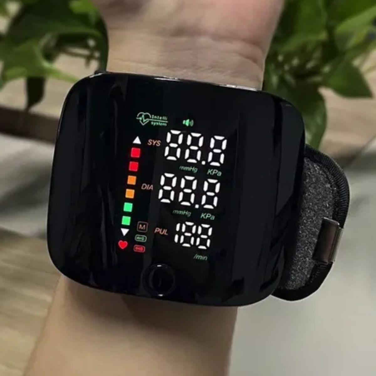 TENSIOMETRO DIGITAL RECARGABLE PARA MUÑECA INTELIGENTE LAU-3