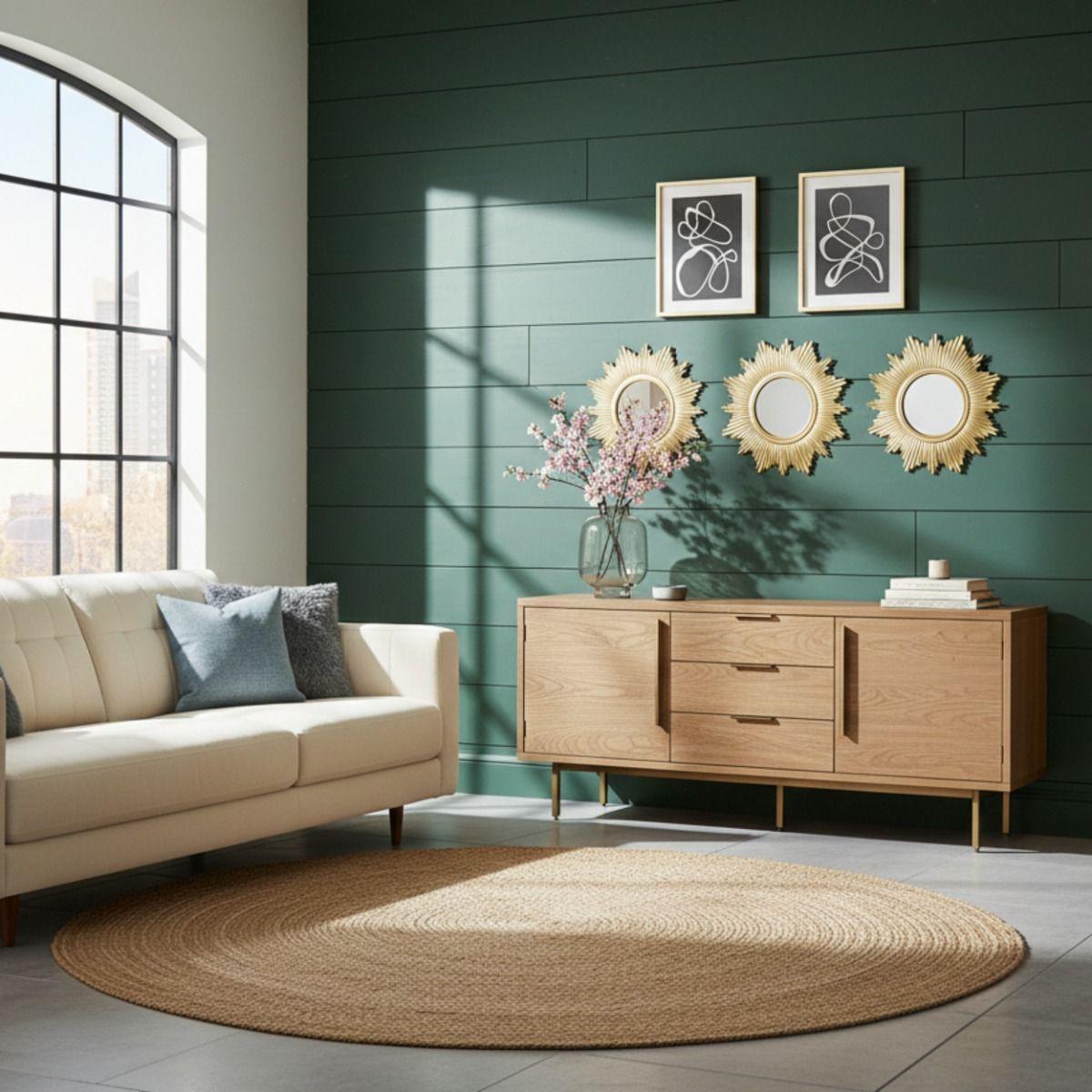 Set 3 Espejo Decorativo Pared Inspiración Solar Adorno Jhn-7