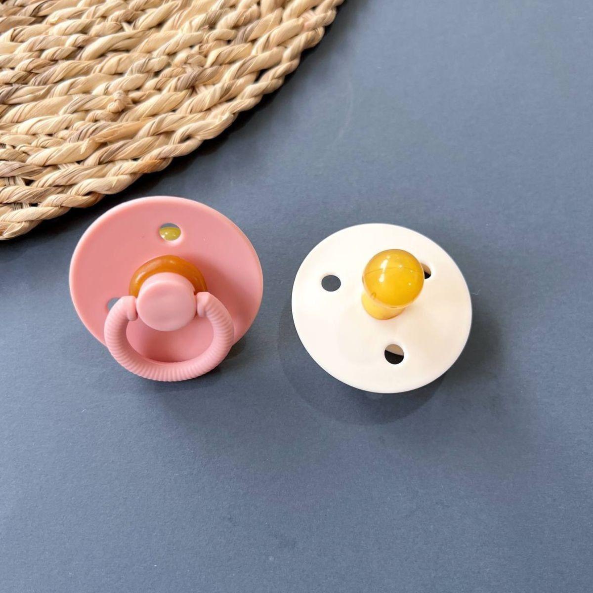 SET 2 CHUPETE GOMA NATURAL COMODO SUAVE PARA BEBE LAU-4