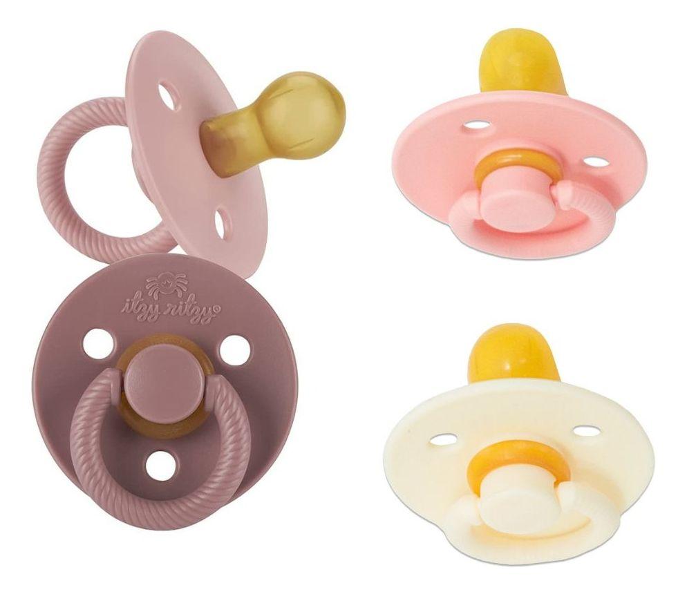 SET 2 CHUPETE GOMA NATURAL COMODO SUAVE PARA BEBE LAU-5