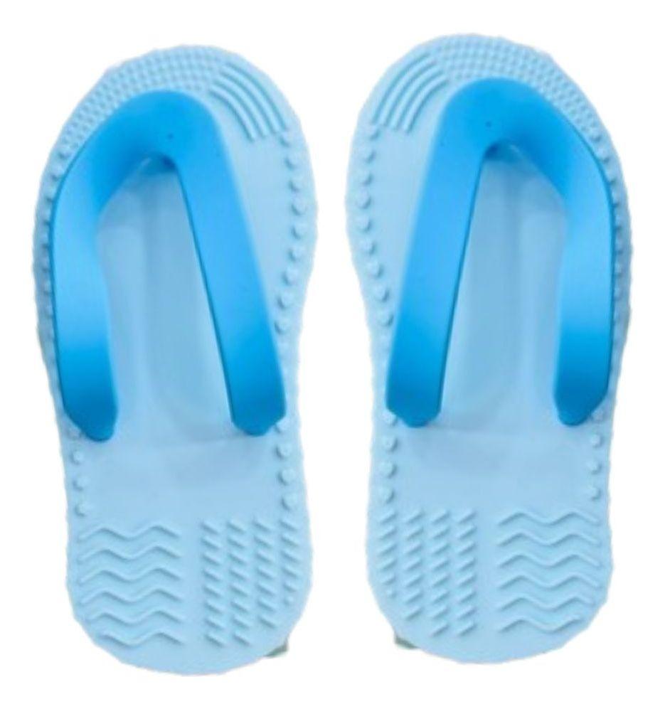 SET 3 MORDEDORES FORMA SANDALIA SENSORIAL SUAVE BEBE LAU-6