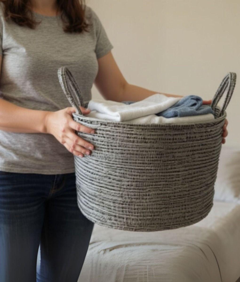 Canasto Decorativo Almacenamiento Organizador Hogar Jhn-2