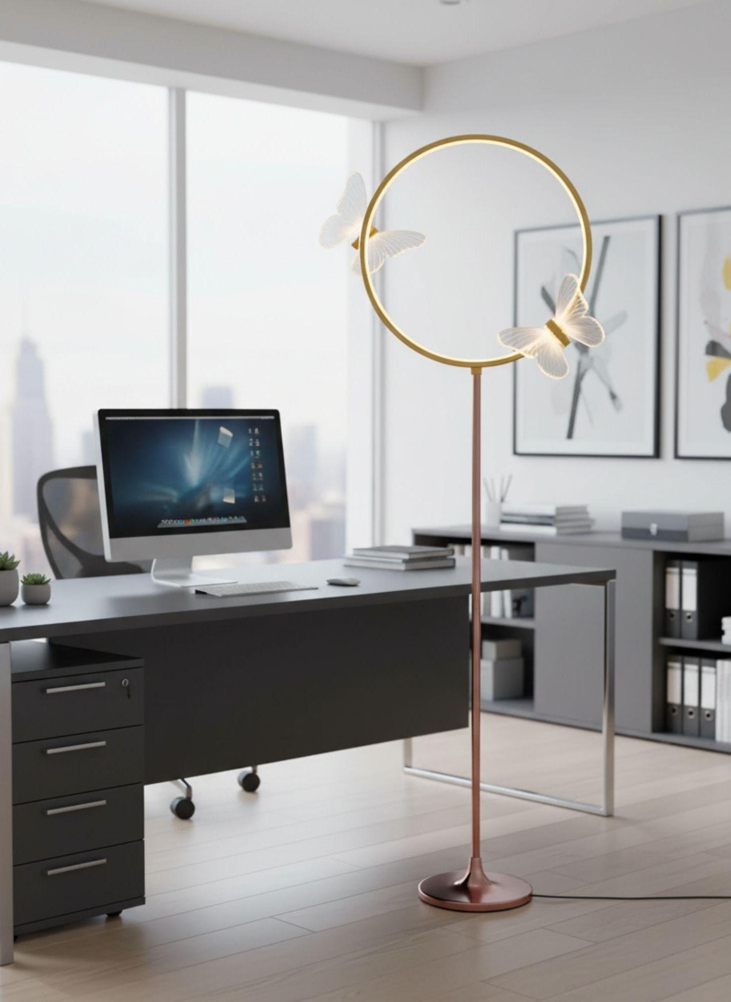 Lámpara Pie Decorativa Funcional Elegante Minimalista Jhn-4