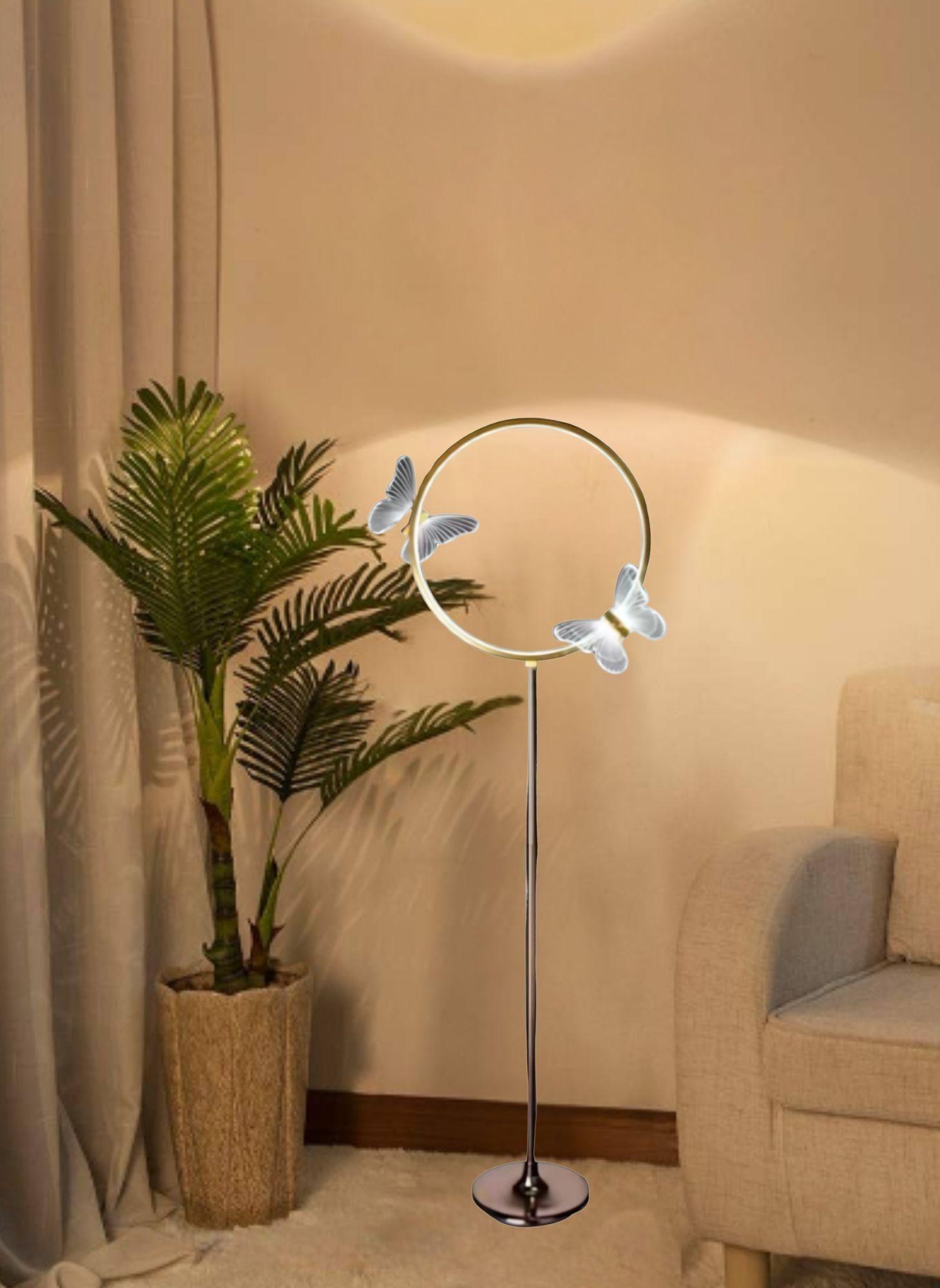 Lámpara Pie Decorativa Funcional Elegante Minimalista Jhn-5