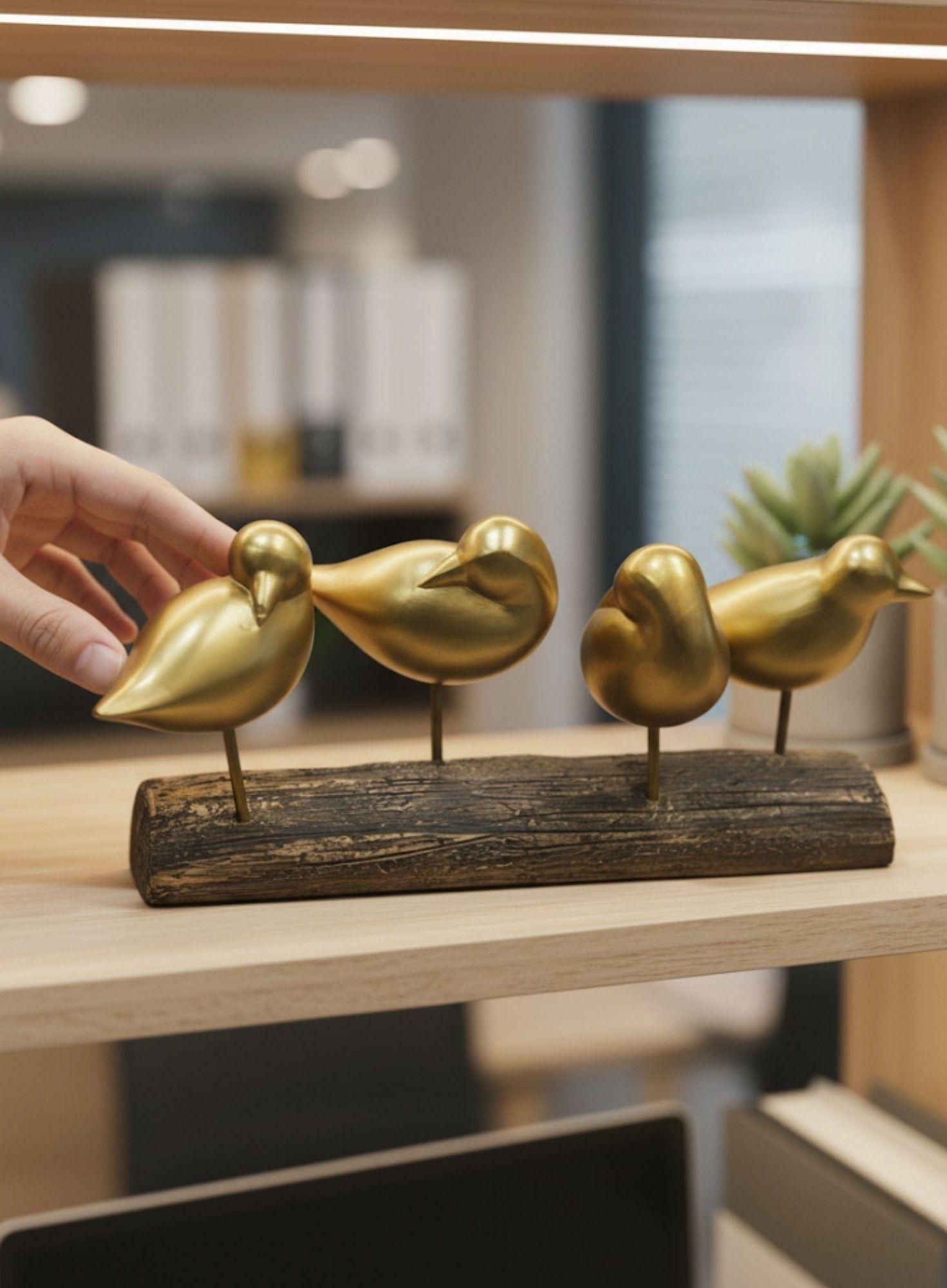 Figura Decorativa Aves Adorno Minimalista Hogar Jhn-4