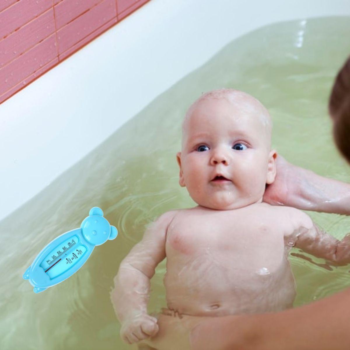 SET 6 TERMOMETRO DE BAÑO AGUA FORMA OSO TEMPERATURA BEBE LAU-2