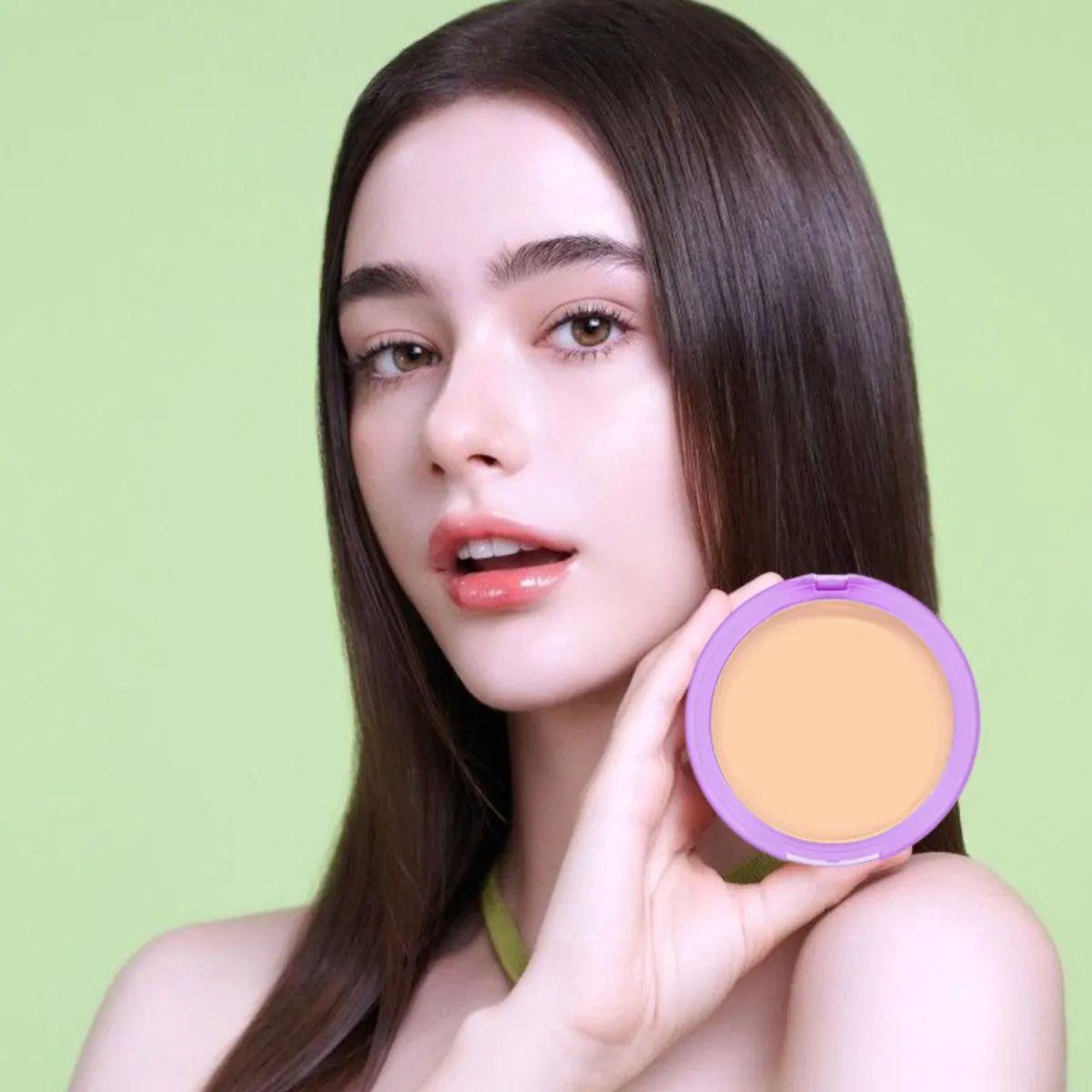 Polvo Compacto Fijador Matificante Larga Duración ALJ-5