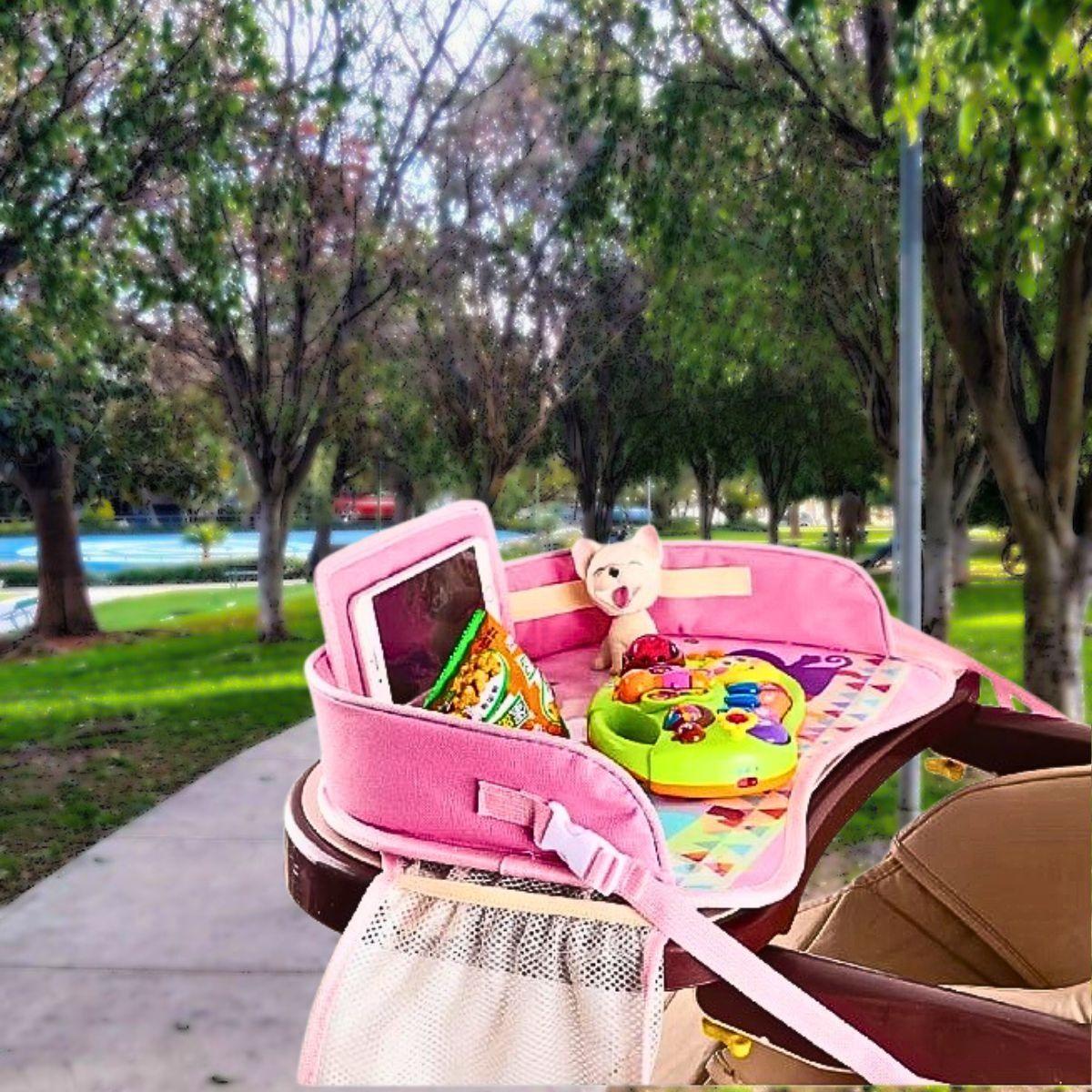 Organizador Mesa Portatil Auto Carrito Impermeable Bebe Lau-2