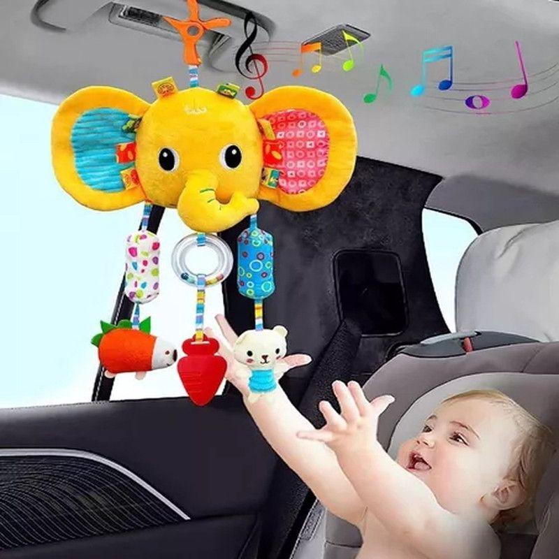 JUGUETE SONAJERO SENSORIAL ASIENTO DE COCHE CUNA BEBE LAU-2