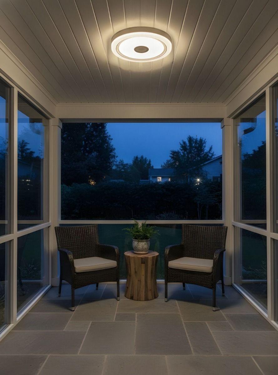 Lámpara Techo LED Minimalista Detalle Central Plafón Jhn-6