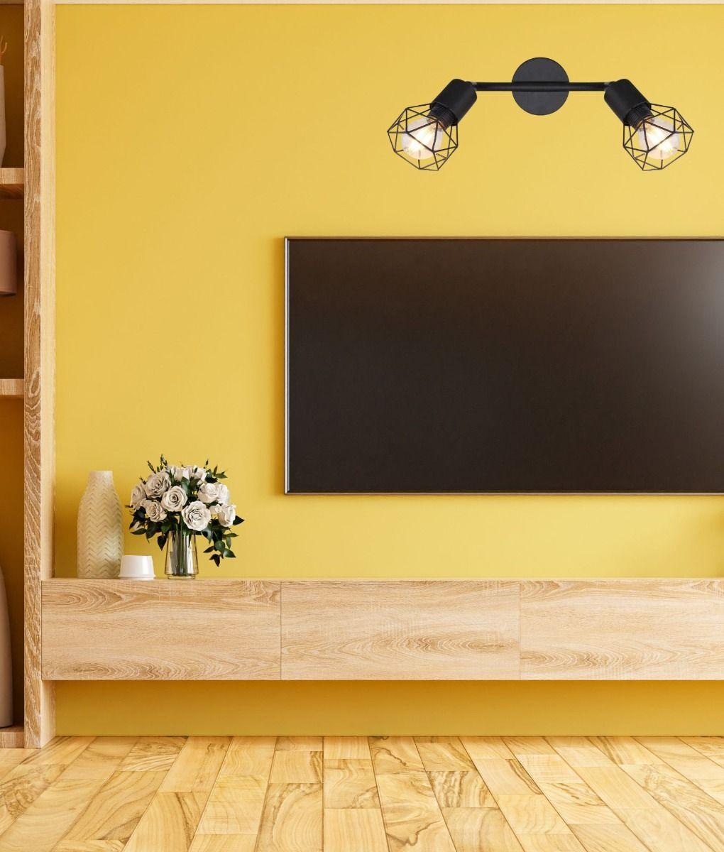 Lámpara Techo Decorativa 2 Focos Orientables Pared Jhn-7