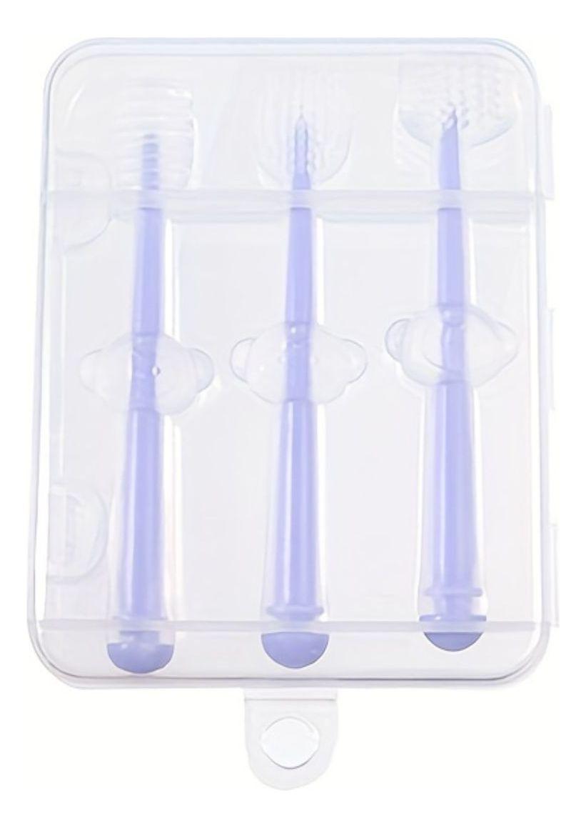 SET 5 CEPILLOS DE DIENTES SILICONA SUAVE PARA BEBE LAU-3