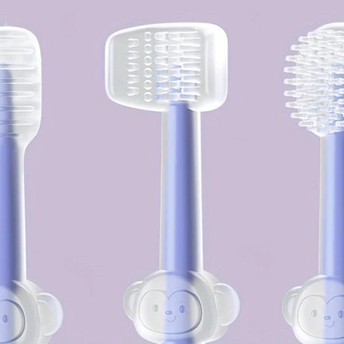 SET 5 CEPILLOS DE DIENTES SILICONA SUAVE PARA BEBE LAU-4