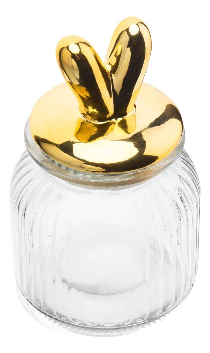 Tarro Almacenamiento Decorativa Tapa Orejas Conejo Jhn-0
