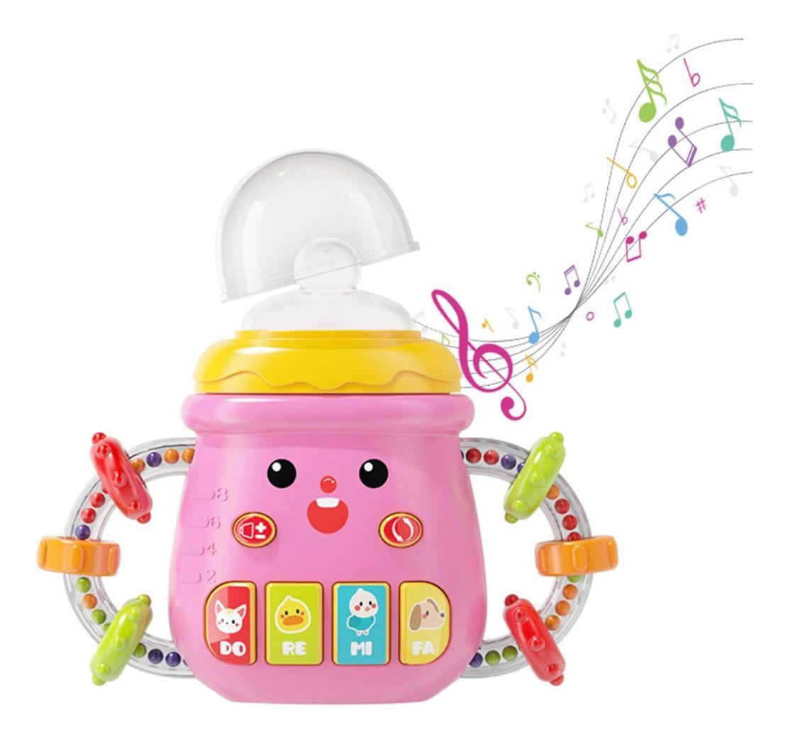 Mamadera Biberon Silicona Sonajero Musical Bebes Lau-5