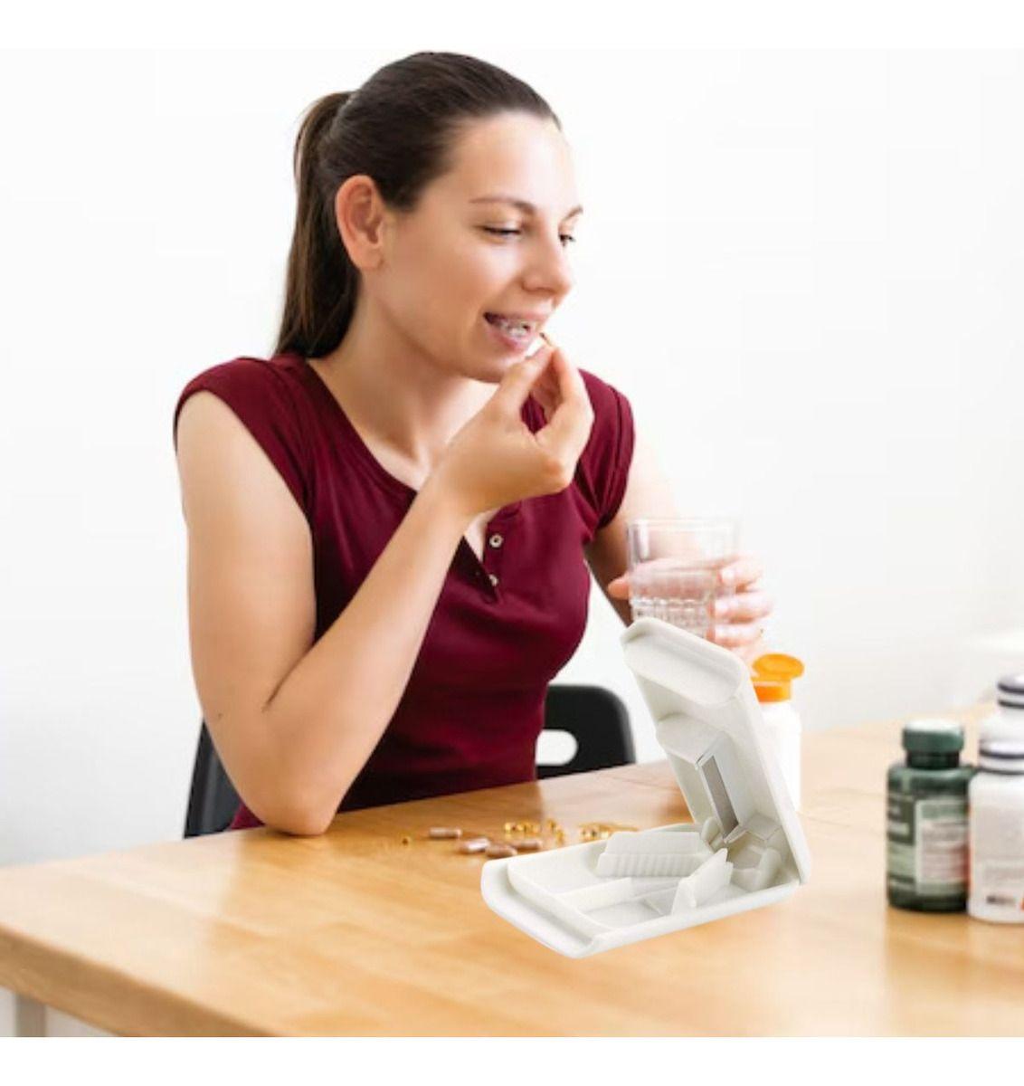 SET 10 PASTILLERO CORTADOR DIVISOR 2 EN 1 PORTATIL LAU-7