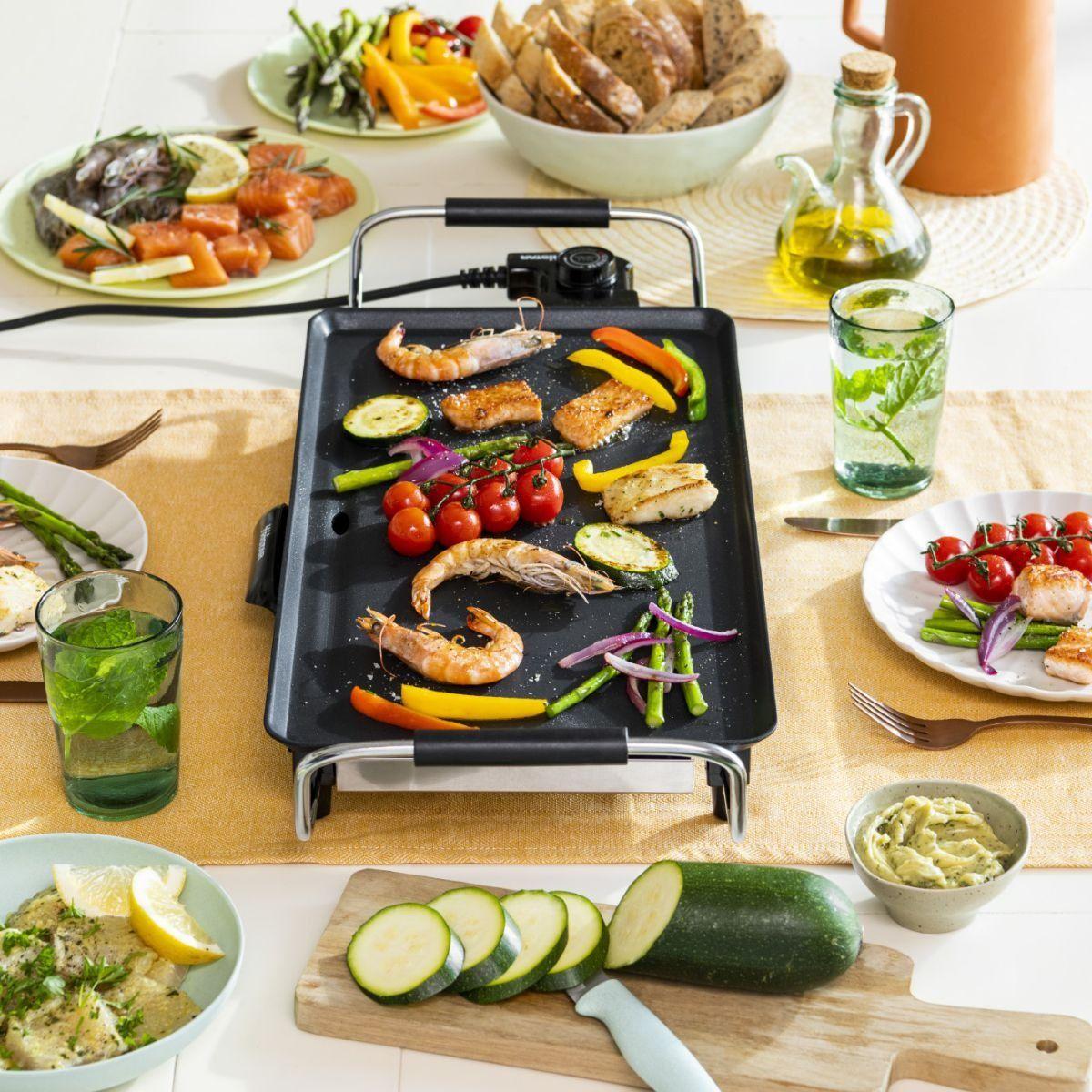 PARRILLA PLANCHA BARBACOA ASADOR ANTIADHERENTE COCINA LAU-5