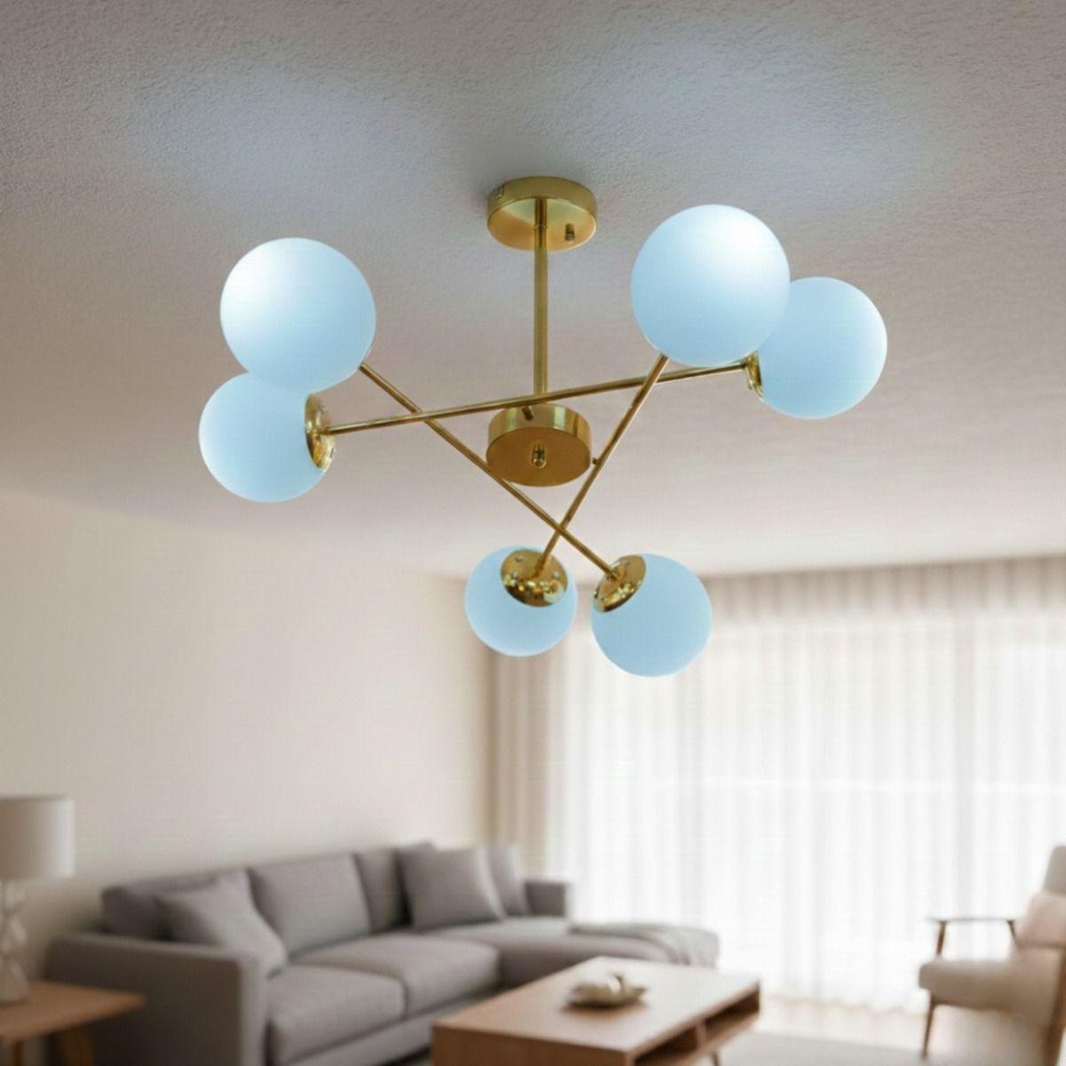 Lámpara Techo Colgante Inspiración Vanguardista Radial Jhn-7