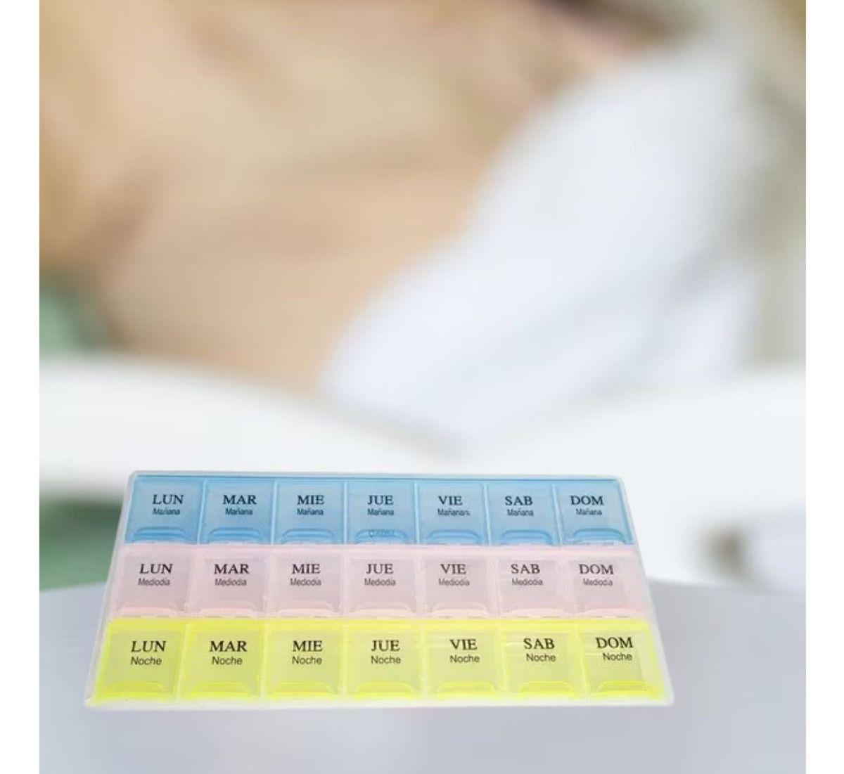 SET 3 PASTILLERO ORGANIZADOR SEMANAL PORTATIL PRACTICO LAU-5