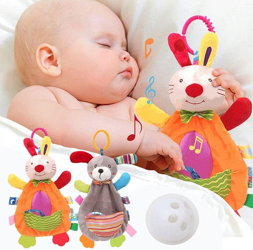 Set 2 Mordedor Peluche Denticion Sensorial Suave Bebe Lau-5