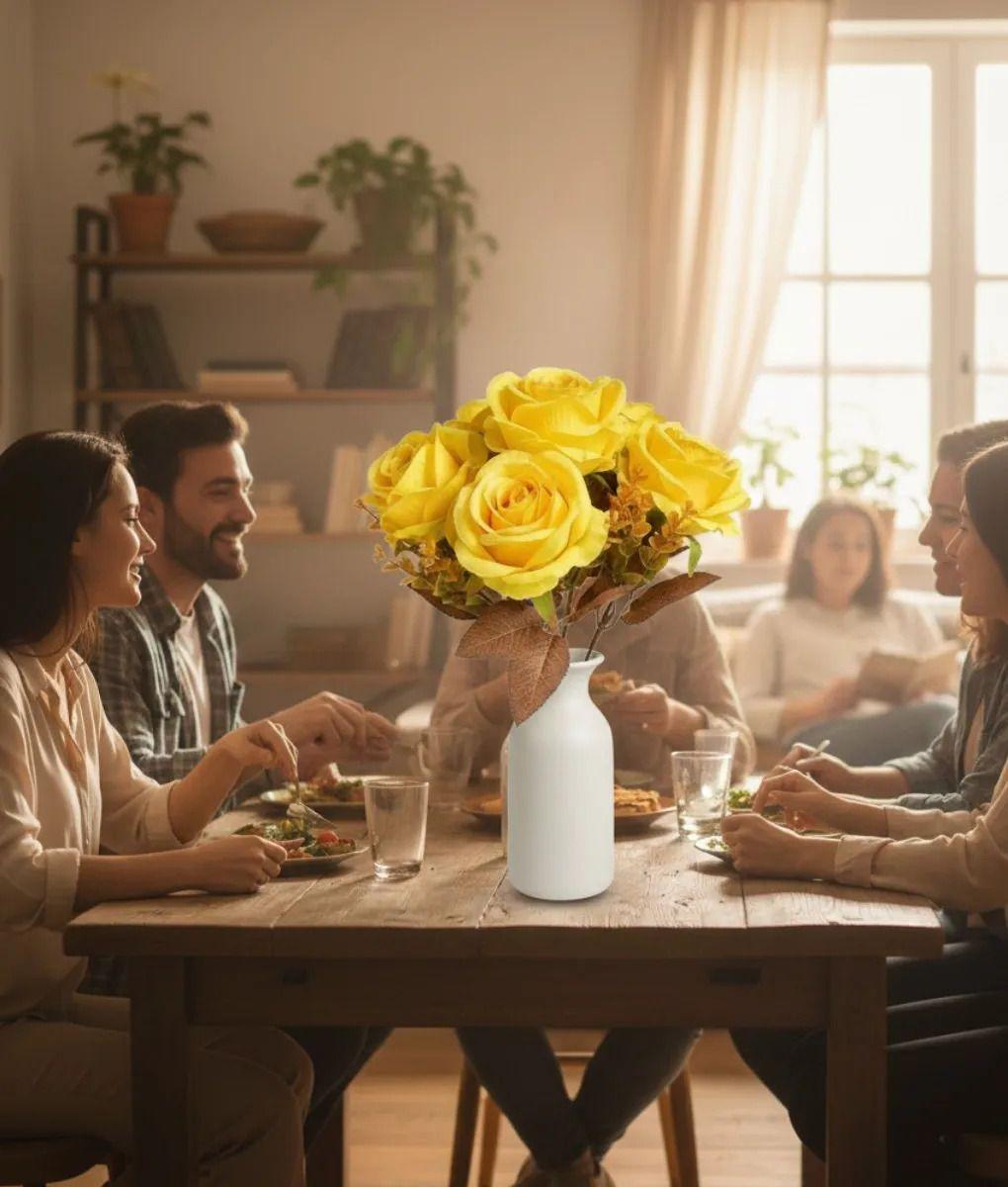 Flor Artificial Ramo Decorativo Belleza Diseño Realista Jhn-3