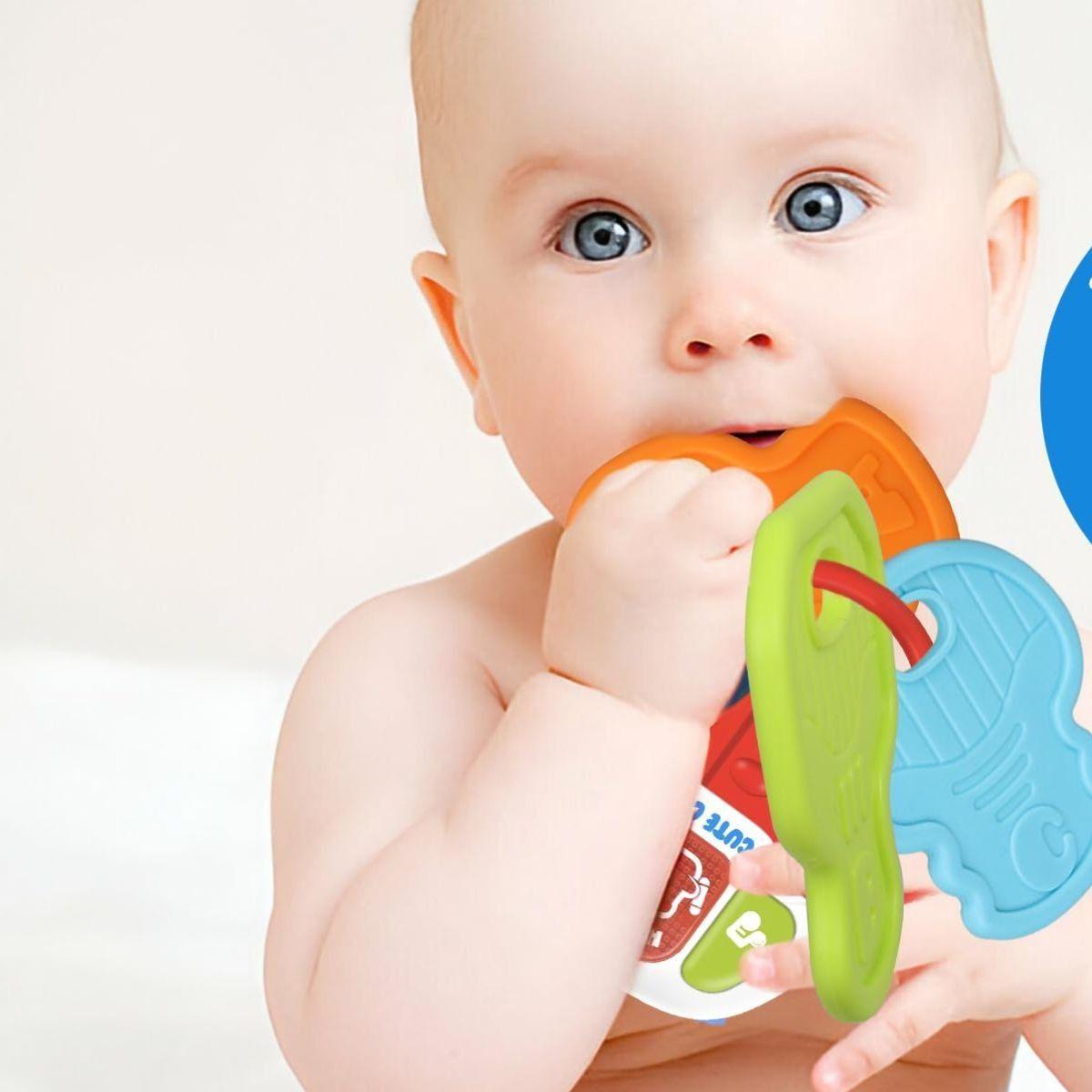 JUGUETE SONAJERO DENTICION TIPO LLAVES PARA BEBE LAU-3