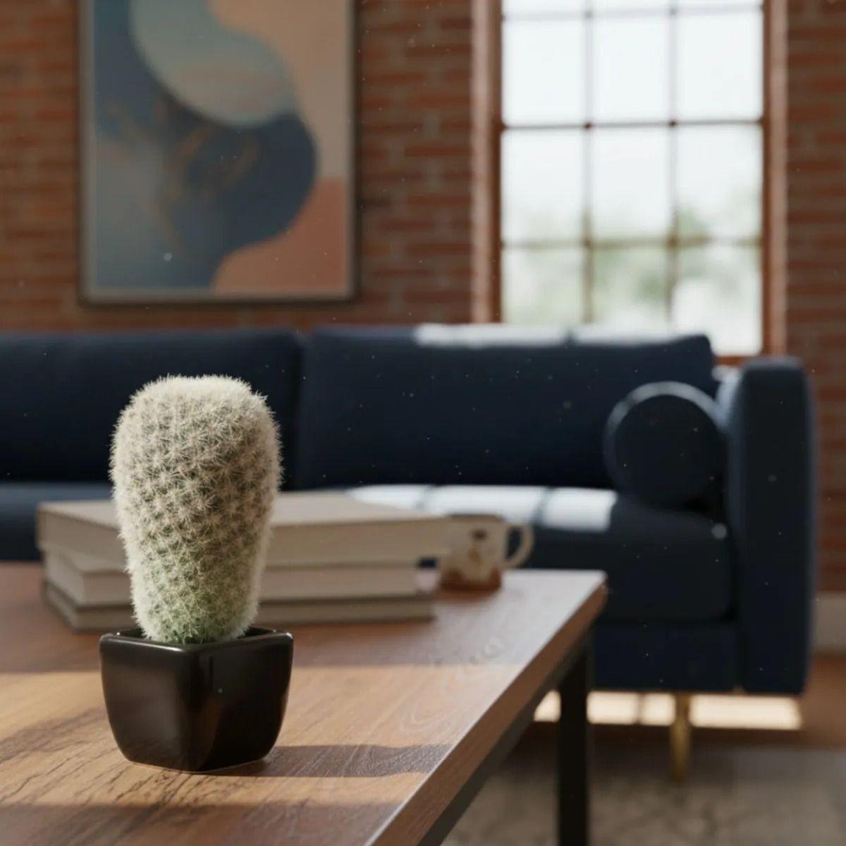 Planta Artificial Decorativa Cactus Ornamental Botánica Jhn-7