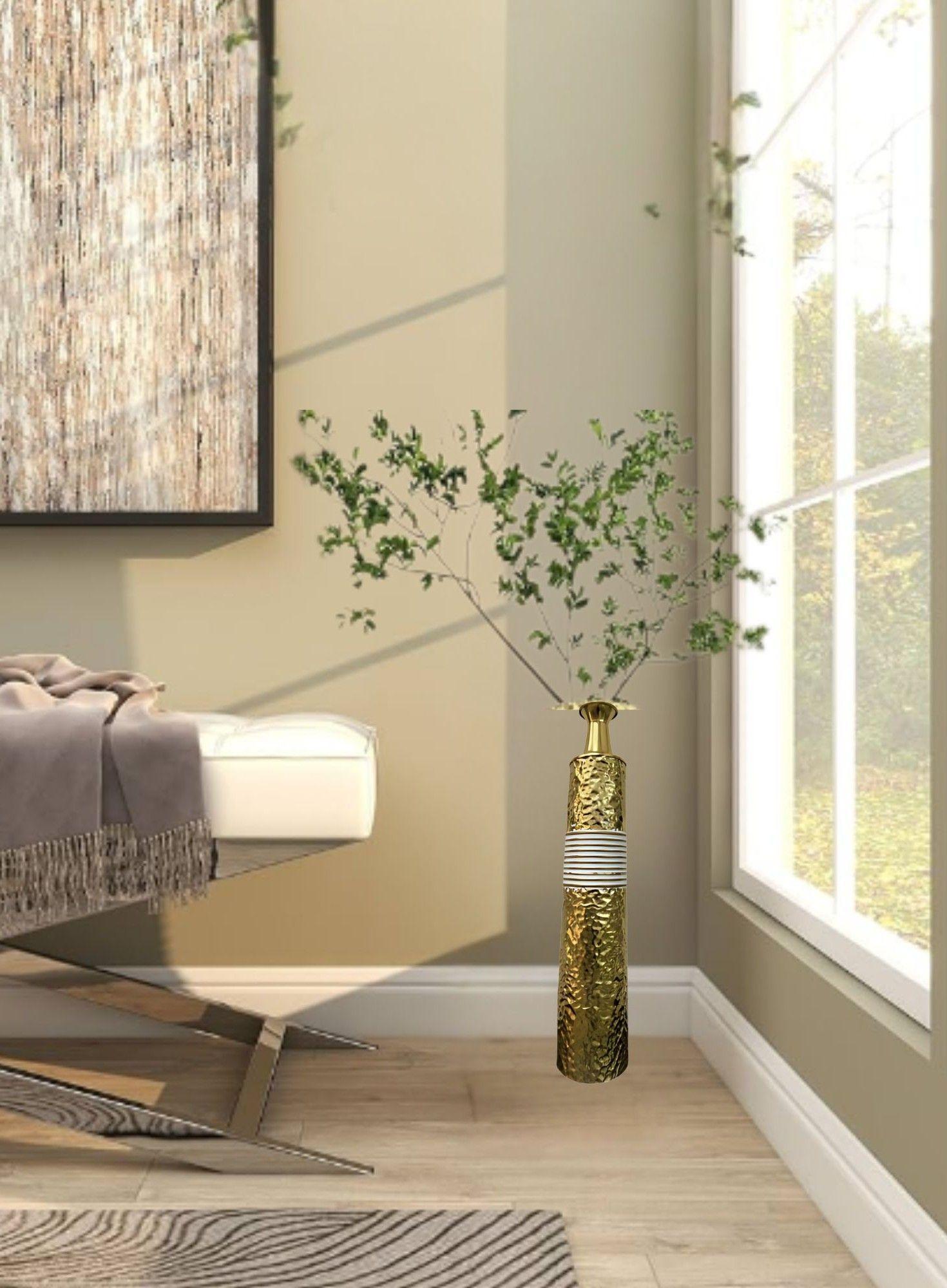 Florero Decorativo Alto Alargado Hogar Piso Mesa Jhn-7