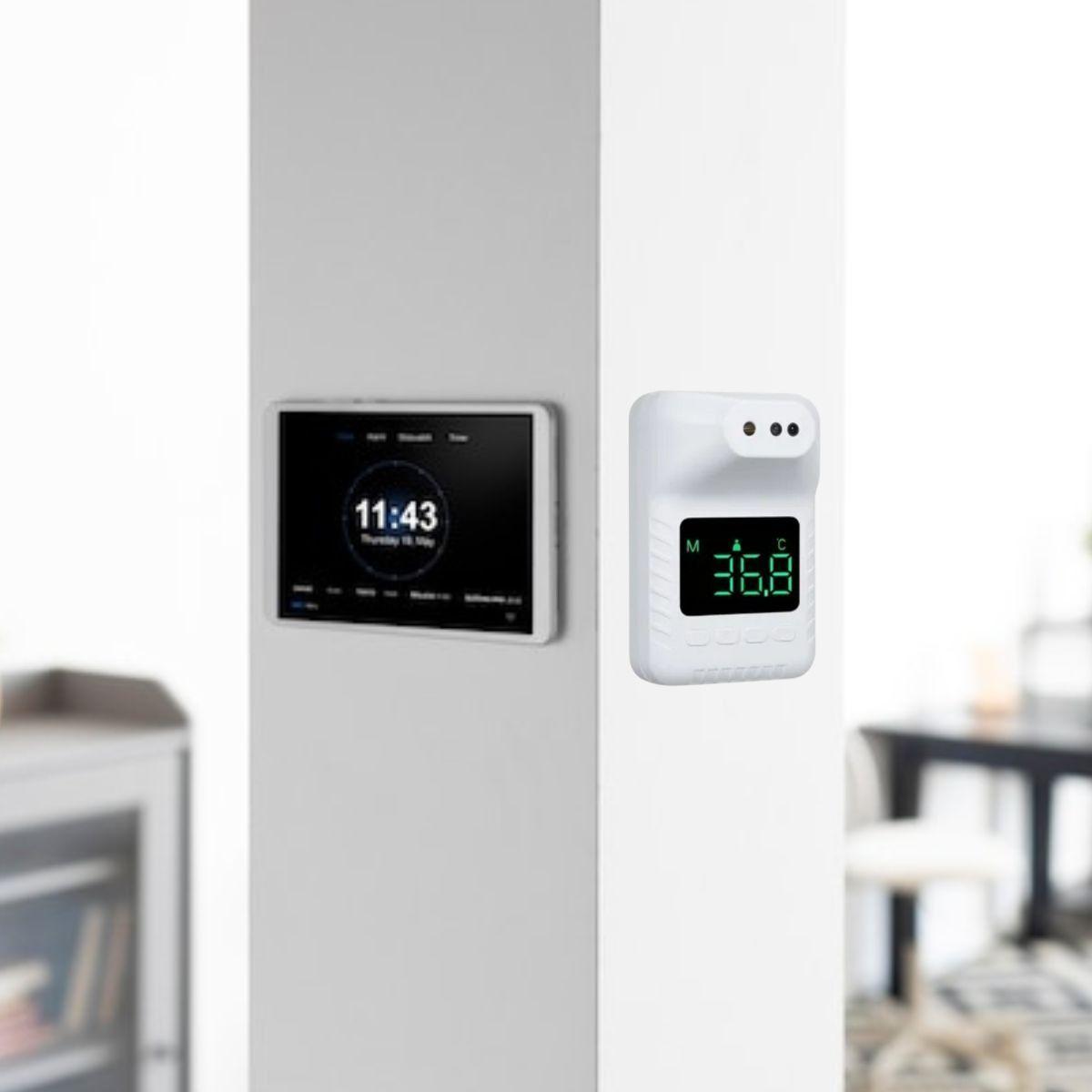 TERMOMETRO INFRARROJO DE PARED SIN CONTACTO MODERNO LAU-7