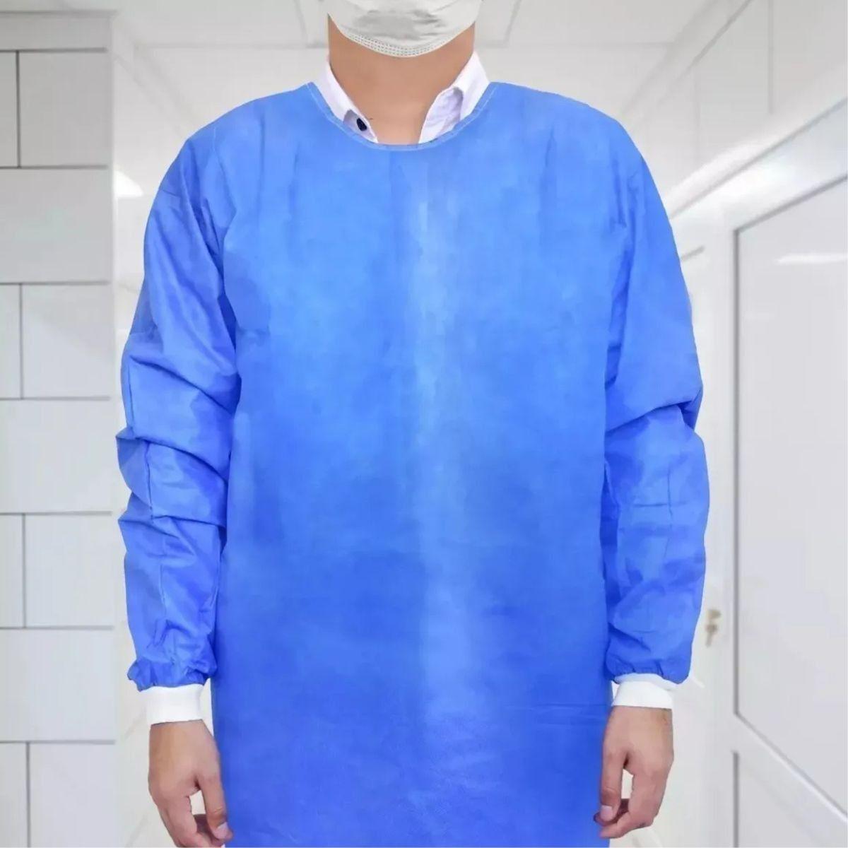 PACK 10 BATAS QUIRURGICAS DESECHABLE USO MEDICO SALUD LAU-6