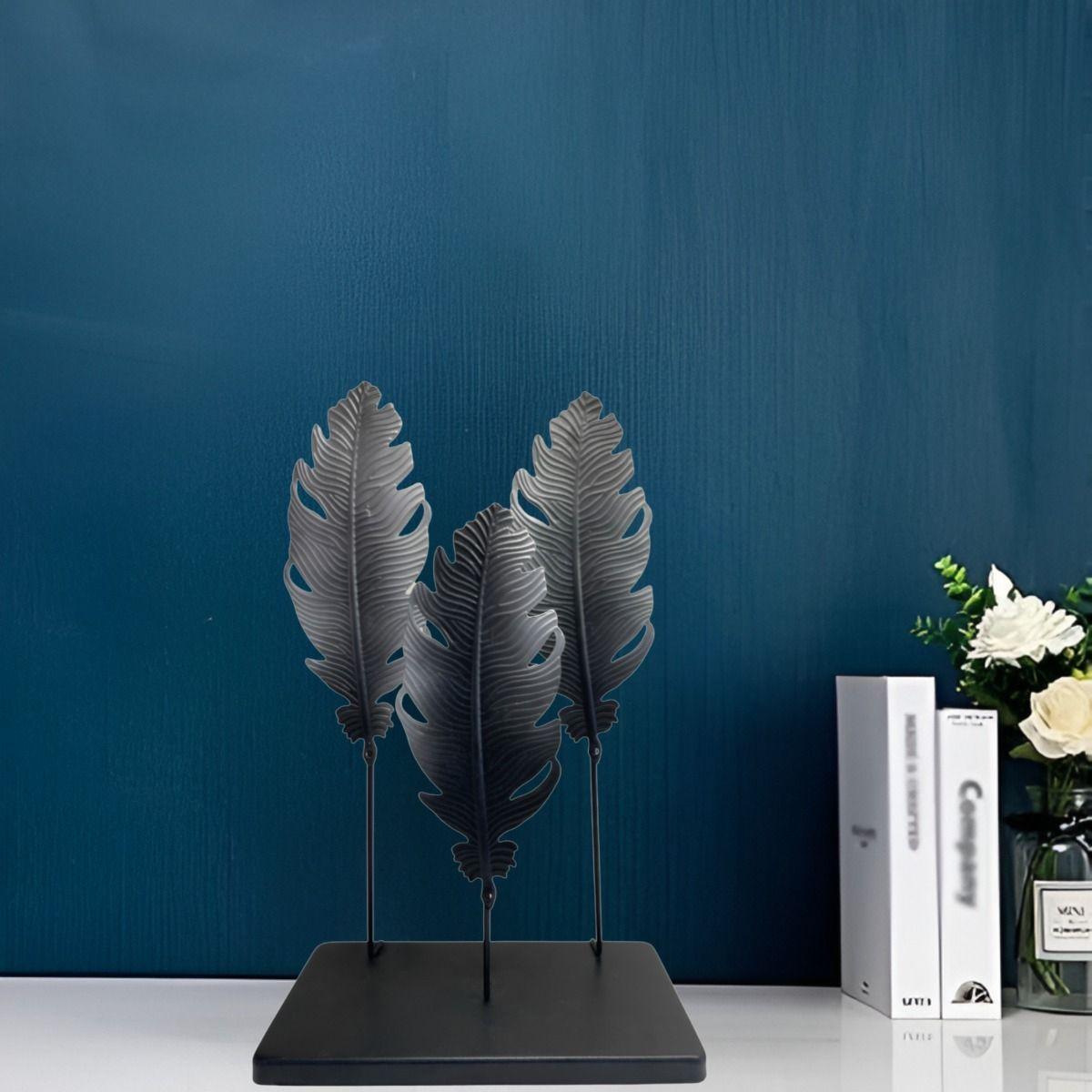 Escultura Hojas Estilo Europeo Decoración Hogar Creativa Jhn-4